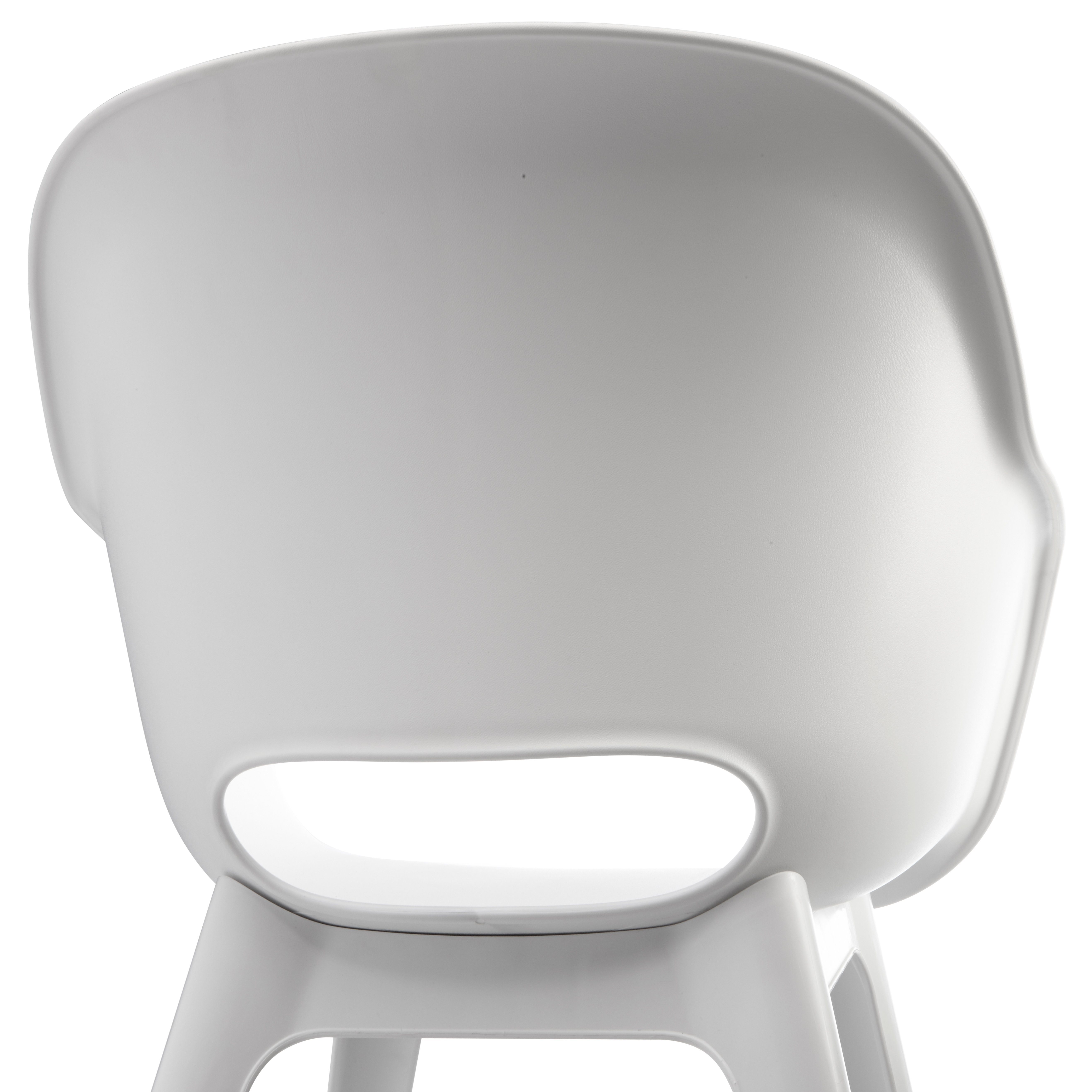 St), weiß | Gartenstuhl Stühle | Akola Allibert 2er 2er weiß Pack, (2 Outdoor Set Stühle, weiß Allibert Dining Gartenstühle,