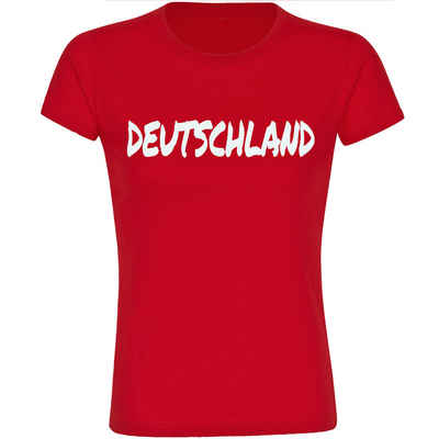 multifanshop T-Shirt Damen Deutschland - Textmarker - Frauen