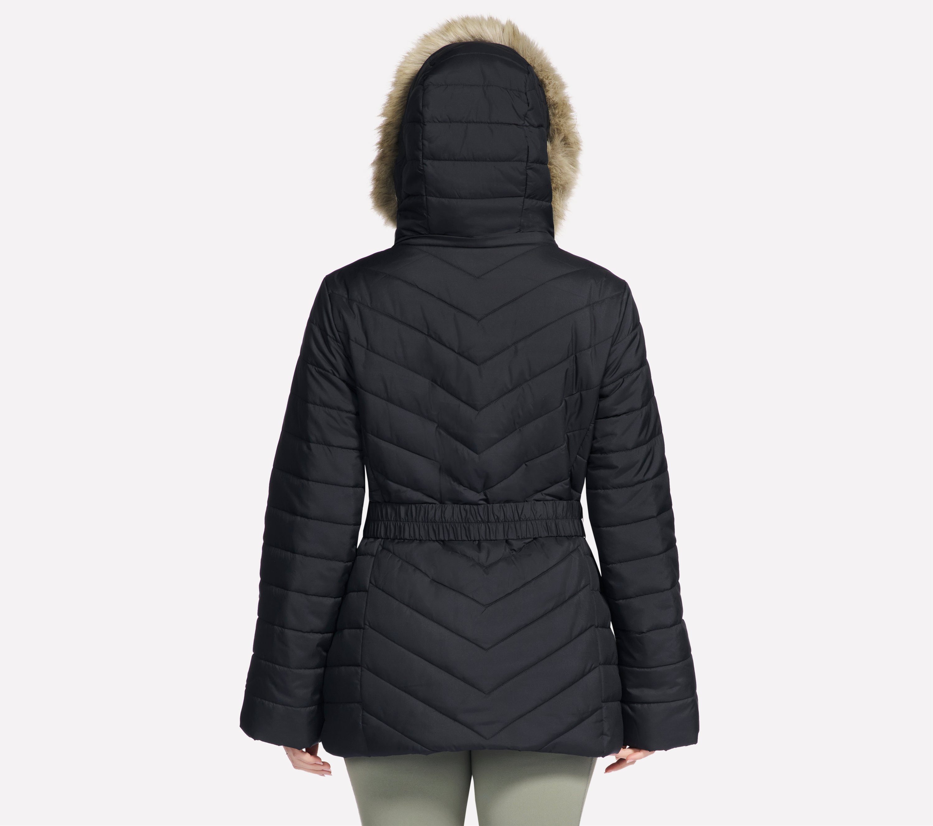 Skechers Winterjacke ON-THE-GO BELTED PARKA mit Gürtel, aus GO SHIELD™ Cozy Fit®-Material – Bild 2 von 5