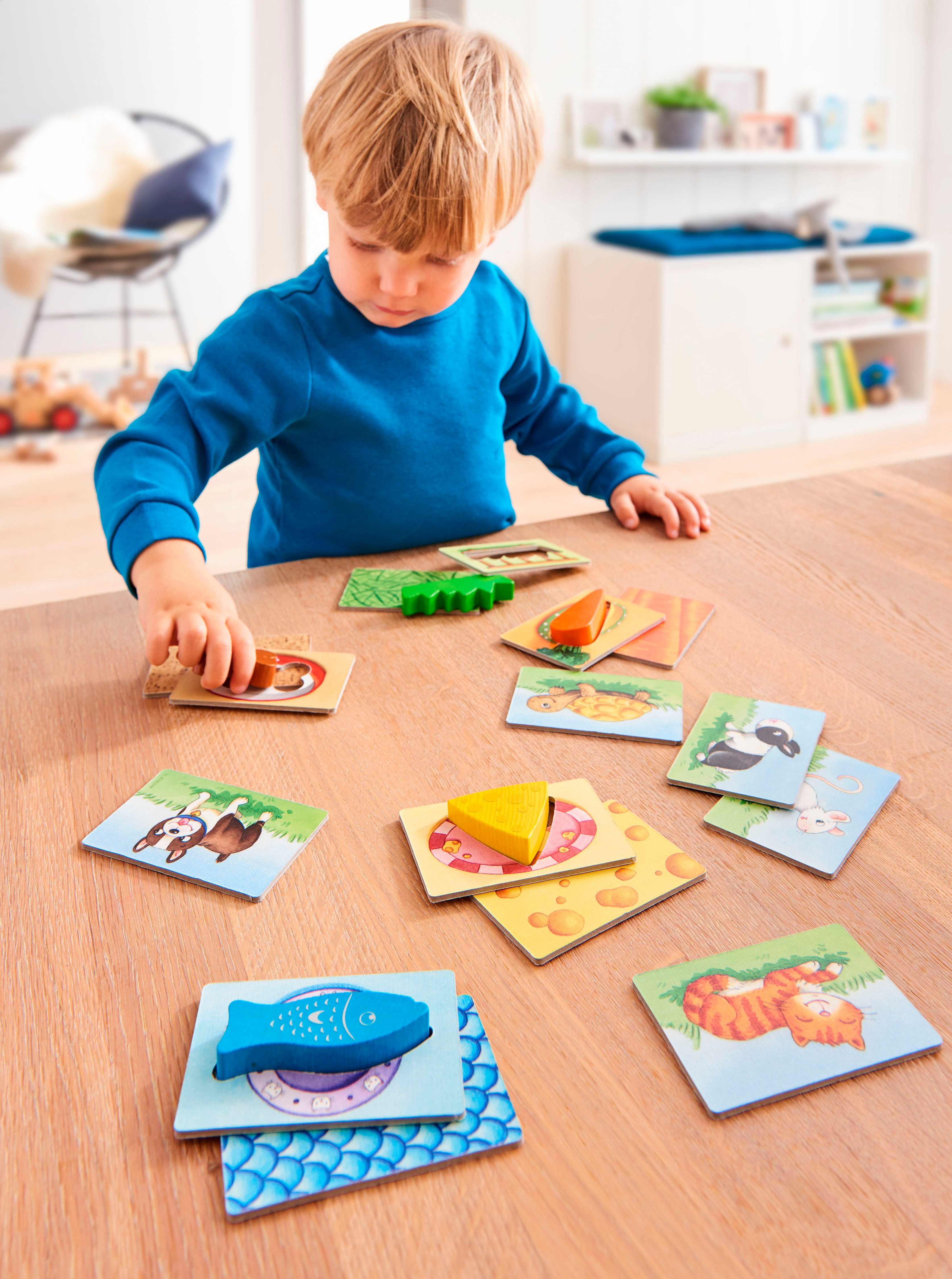 Haba Spiel Meine ersten Spiele, Fütter mich!, Memospiel, Made in Germany