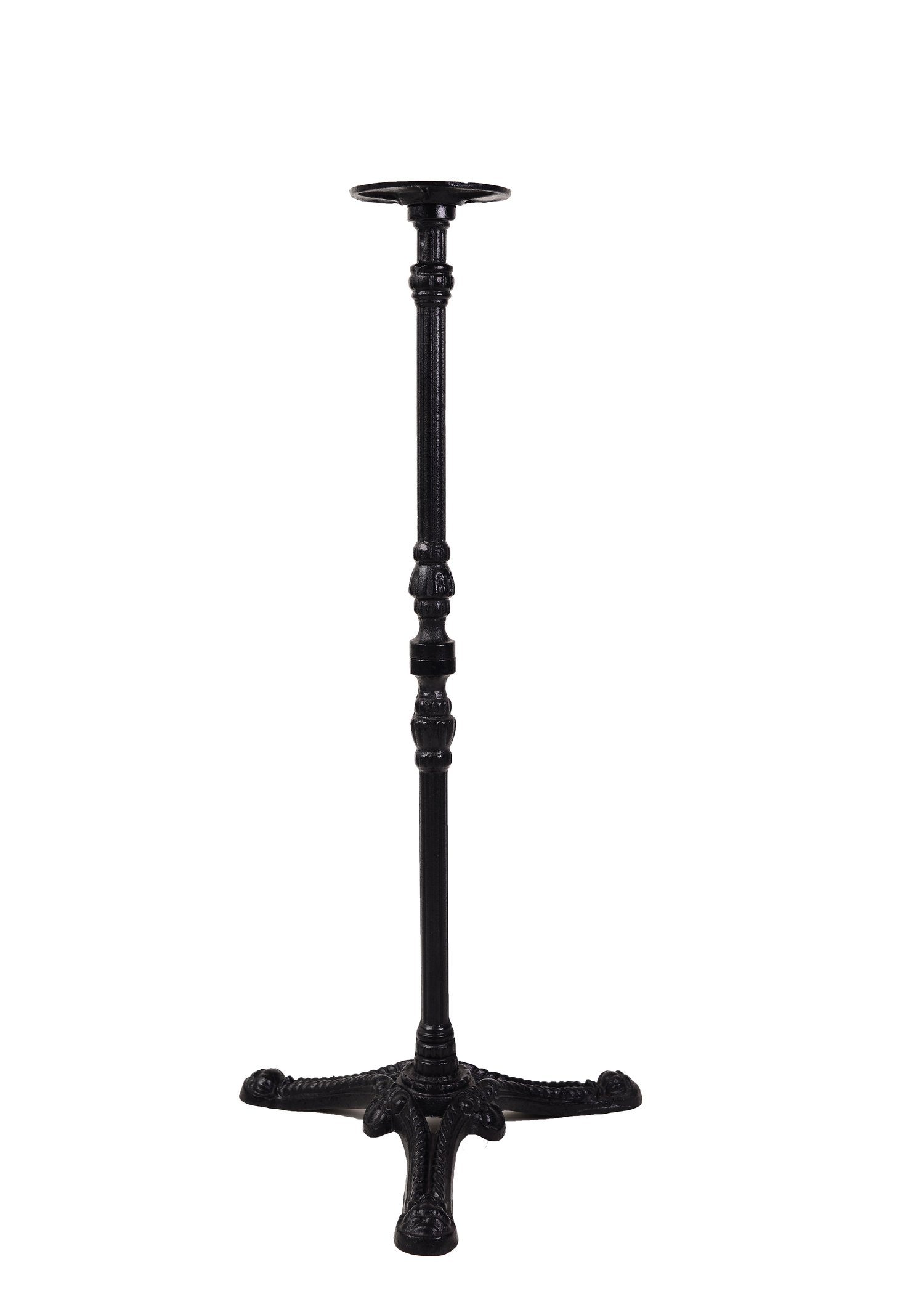 TPFLiving Tischgestell Horatius - für Tischplatten bis ca. 60 cm Durchmesser (für runde oder quadratische Tischplatten, Tischplattenträger - Tischbeine), Gusseisen - schwarz - Breite: 50 cm, Höhe: 108 cm, Tiefe: 50 cm