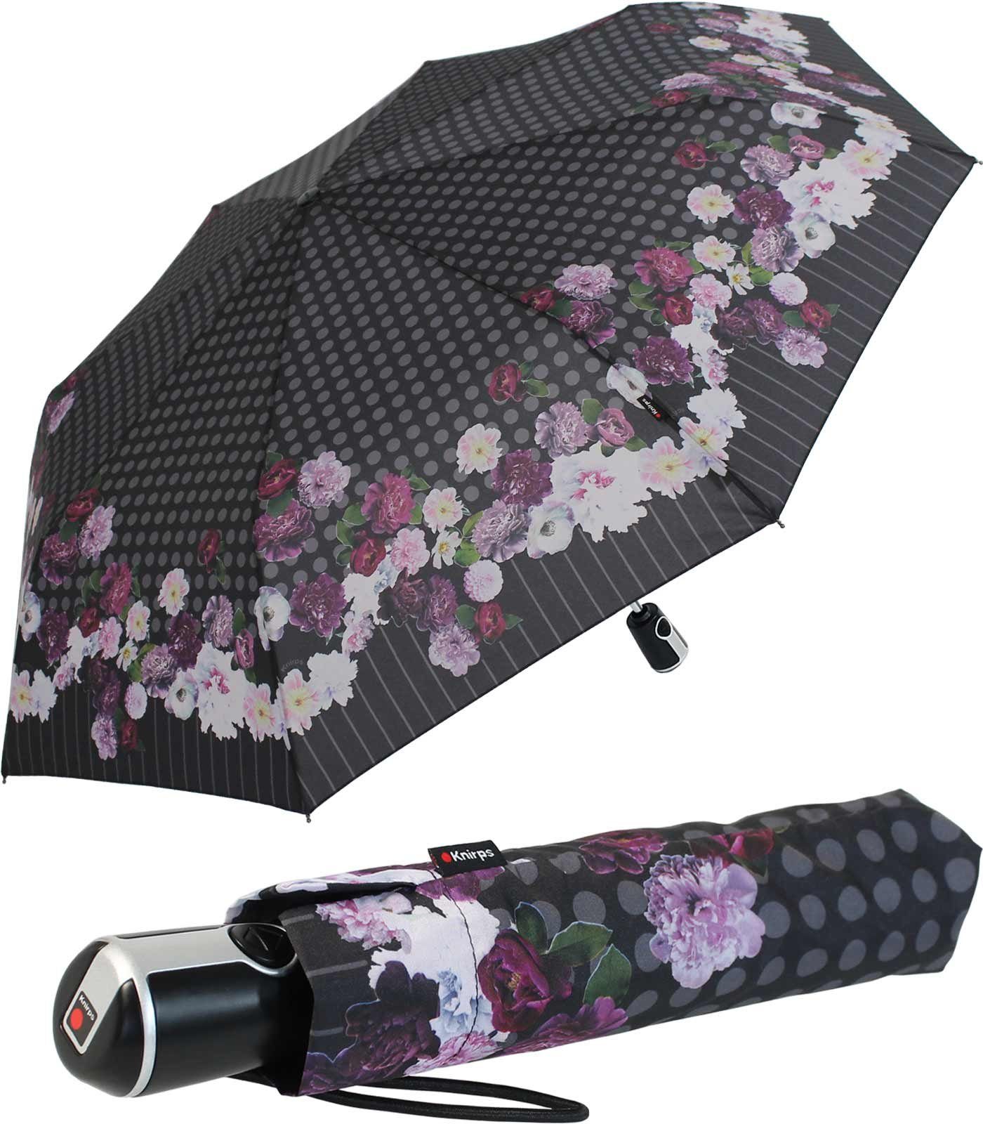 Knirps® Taschenregenschirm großer 97 stabile groß Auf-Zu-Automatik Damen, 28,5 Maße: geöffnet Regenschirm cm geschlossen mit Begleiter, cm, Schirm der für große, Schirm