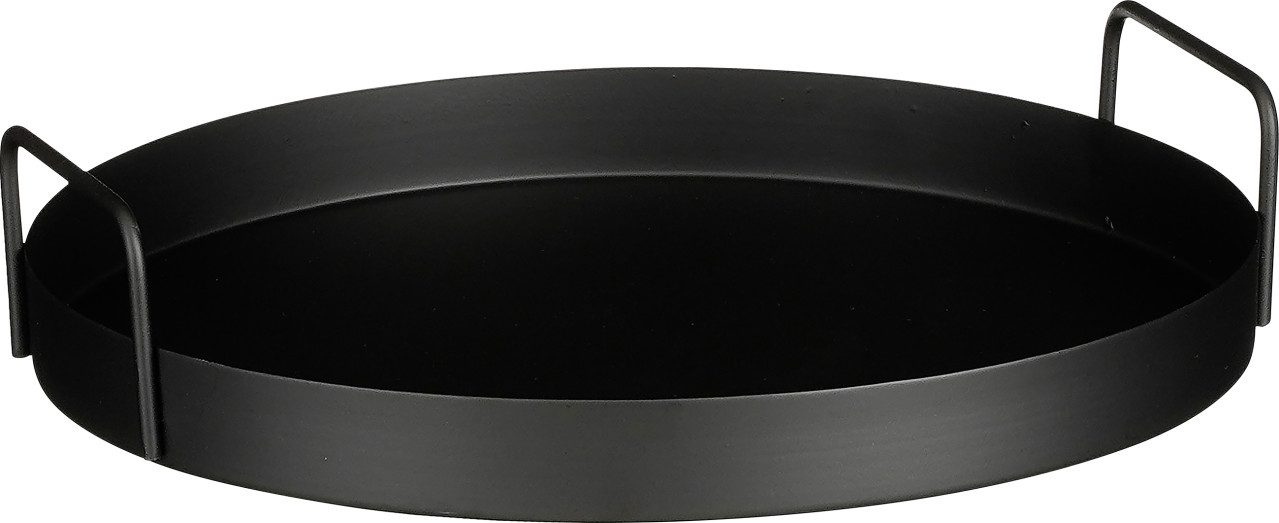 Dekotablett Mica Tablett Razz schwarz Eisen 6,5 x 30 cm
