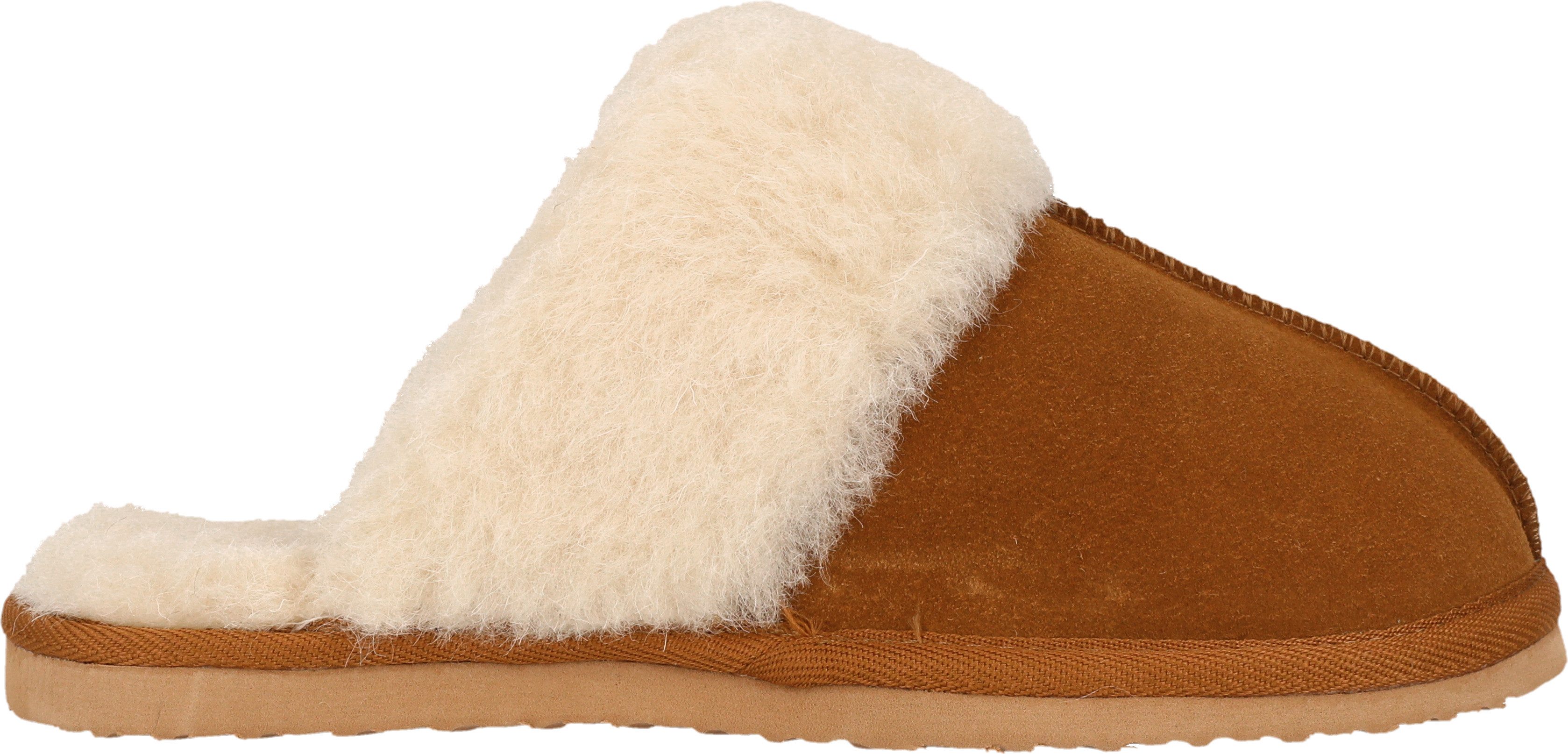 WHISTLER Carini W Leather Warm Slipper Hausschuh Pantoffel,Clog,Mule,Flats mit Fellkragen