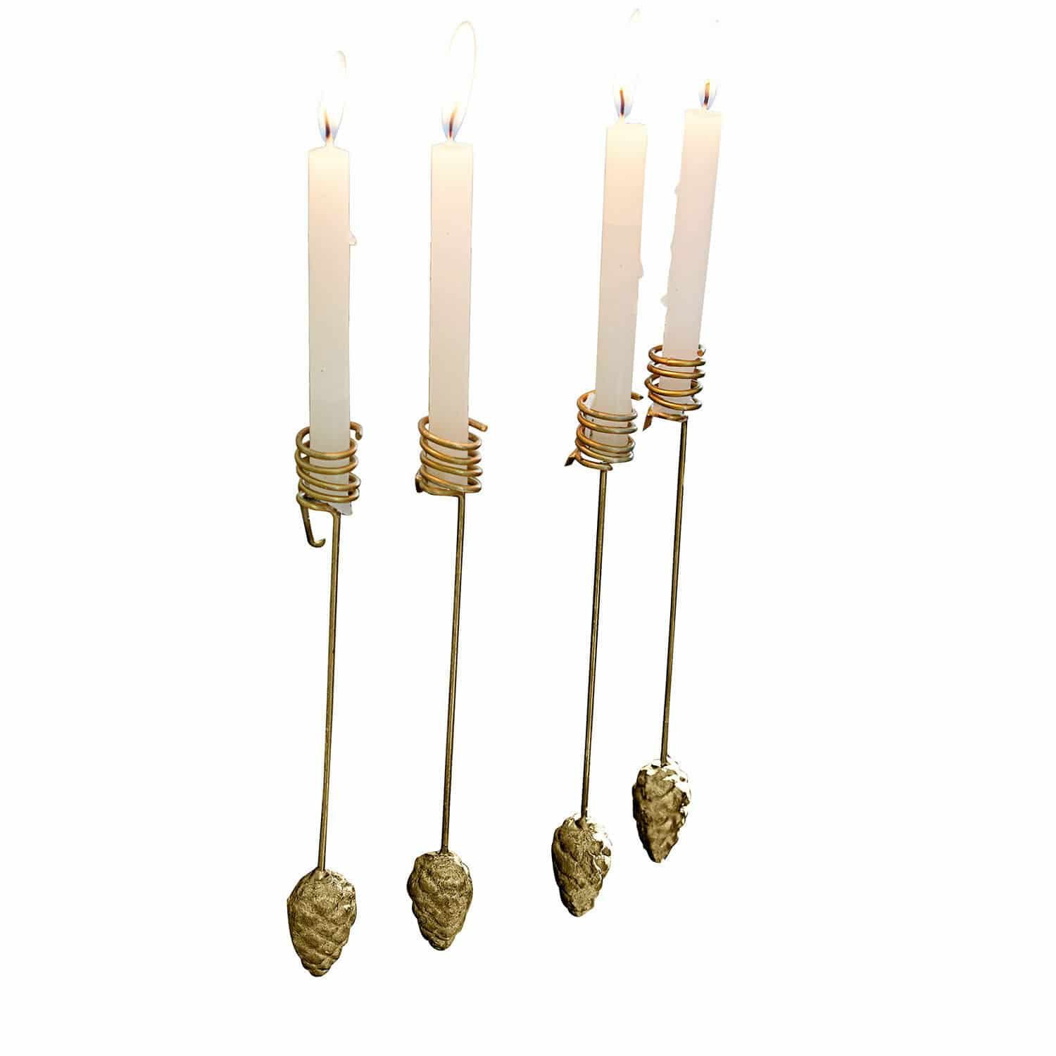 Mirabeau Kerzenständer Kerzenhalter 4er Set Norélie gold