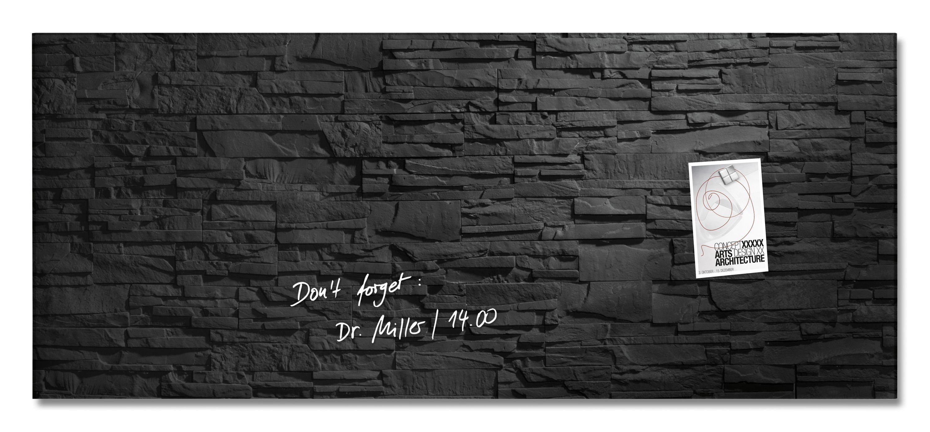 Sigel Magnettafel, Sigel Glas Magnetboard artverum 130x55 cm Magnet Tafel
