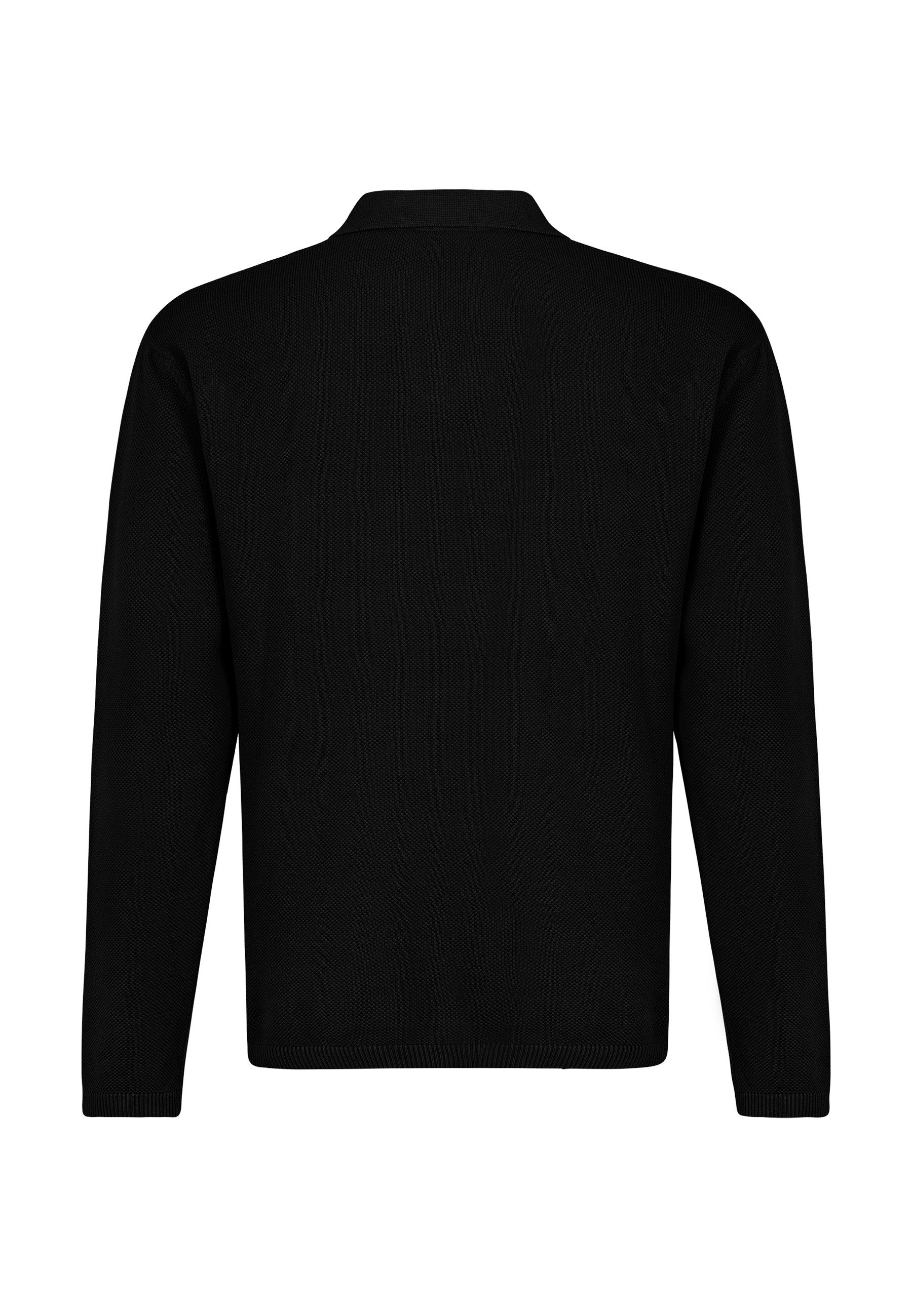 Eight2Nine Longsleeve Herren Langarmshirt relaxed fit offener Polokragen günstig online kaufen