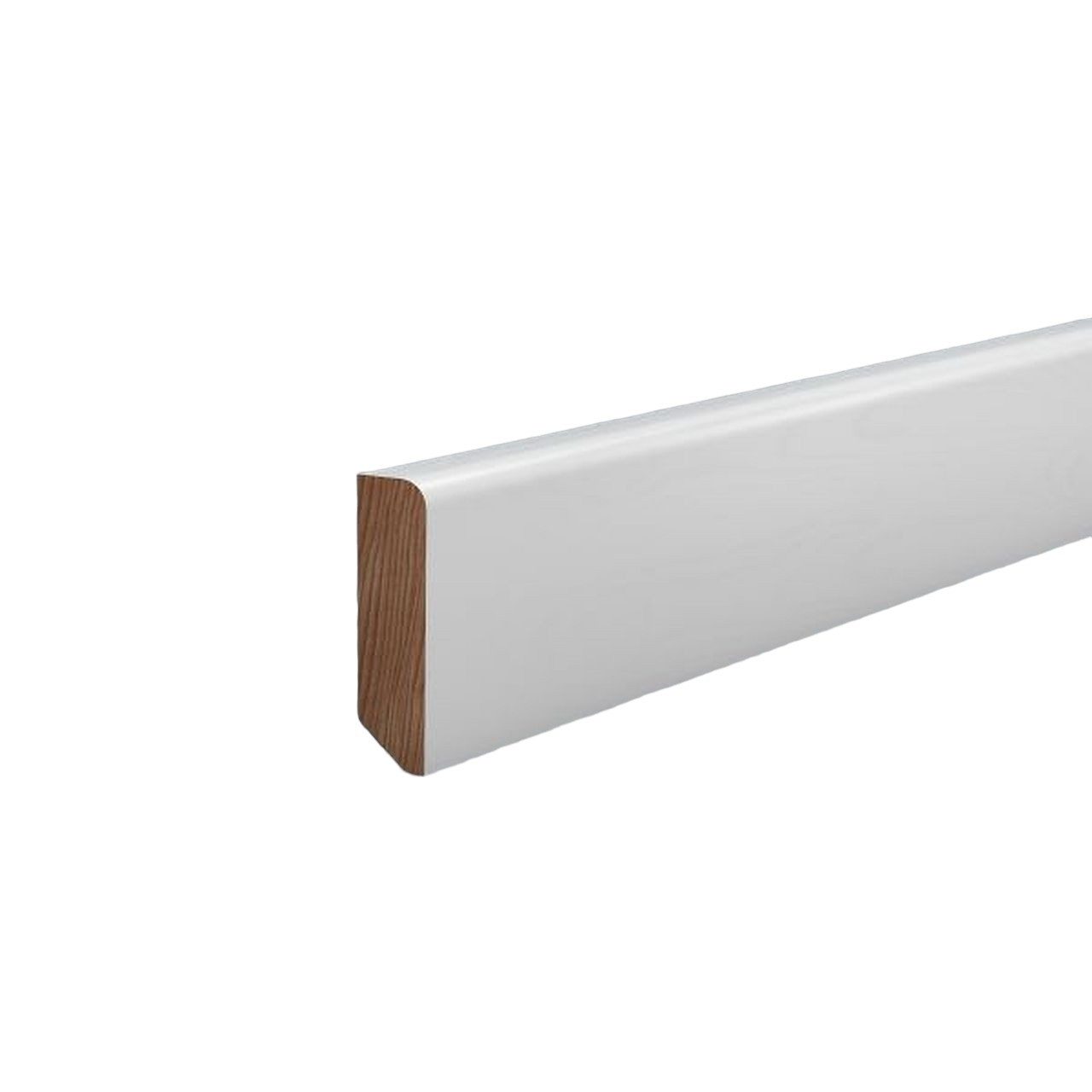 Südbrock Sockelleiste Sockelleiste weiß 16 x 58 Holz Buche Lackiert Fußleiste RAL 9010, L: 240 cm, H: 5.8 cm, 1-St.