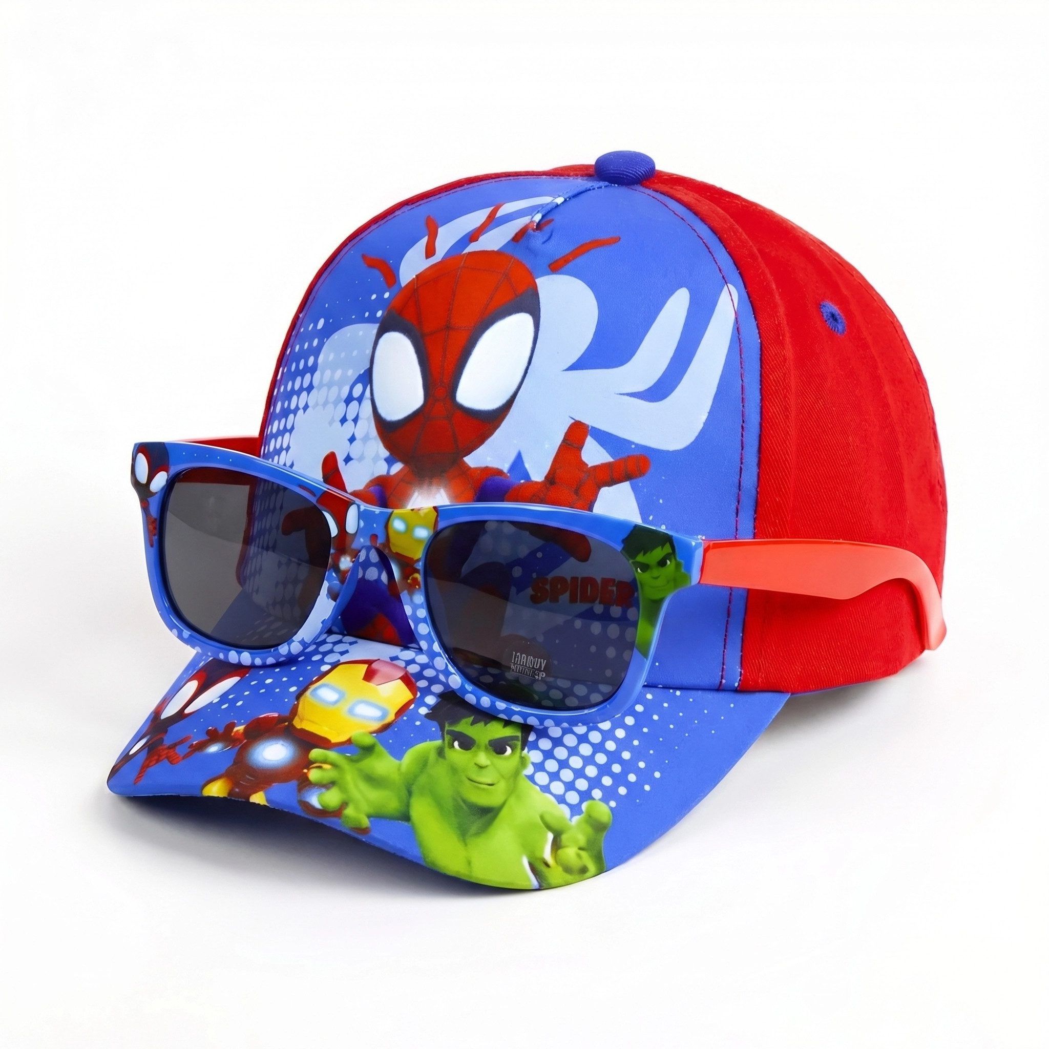 MARVEL Baseball Cap Marvel Spidey Kinder Basecap Baseball Kappe Mütze plus Sonnenbrille (Spar-Set, 2-St) Gr. 51