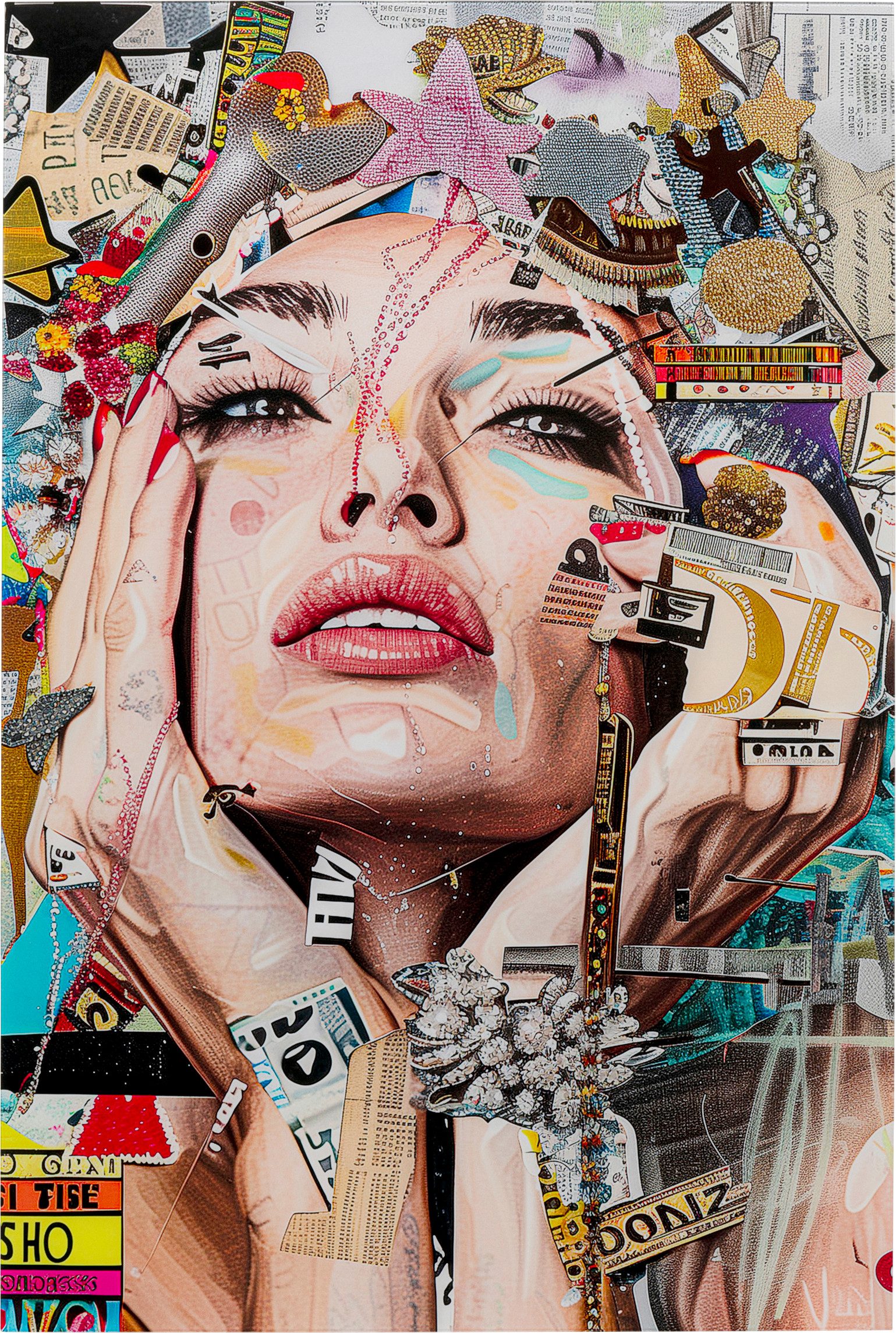 Kare Design Glasbild Artsy Portrait 80x120cm