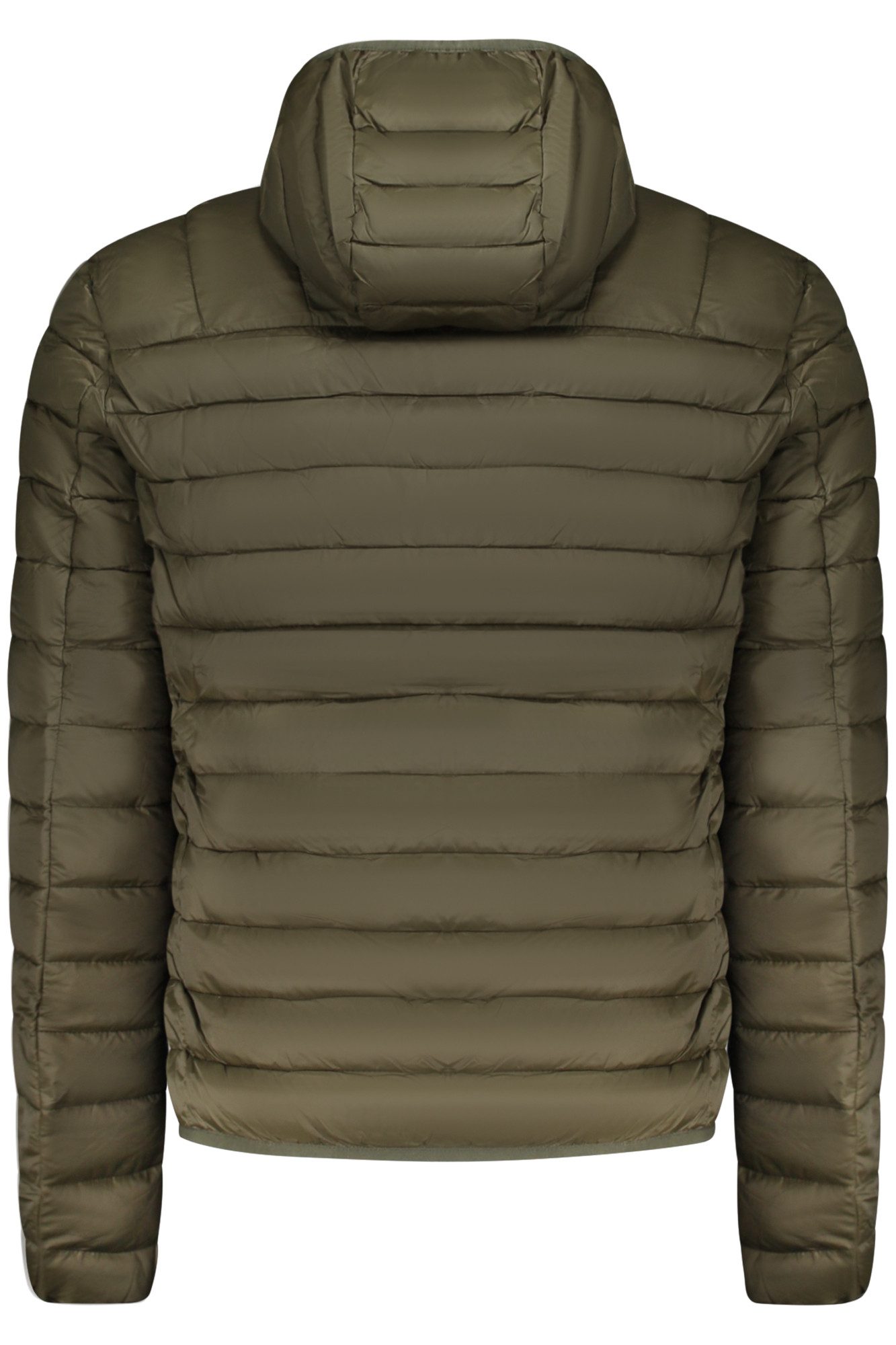 Cavalli Class Outdoorjacke Grüne Herren-Langarmjacke mit abnehmbarer Kapuze und Reißverschluss