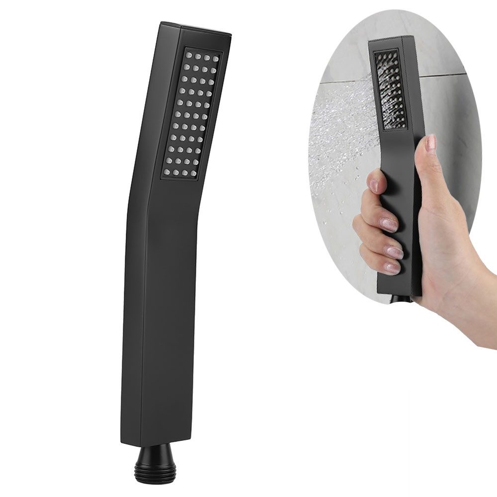 Regenduschkopf Duschkopf Schwarzer Messing Chrombeschichteter Handbrause Badezimmer