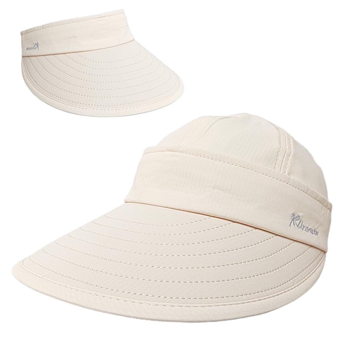 FOUORTUNATE-BEE Sonnenhut Sonnenhut Damen Top Abnehmbarer mit Reißverschluss Verstellbarer (Schirmmütze Damen Sommer Hut, für Outdoor Golf und Strand)