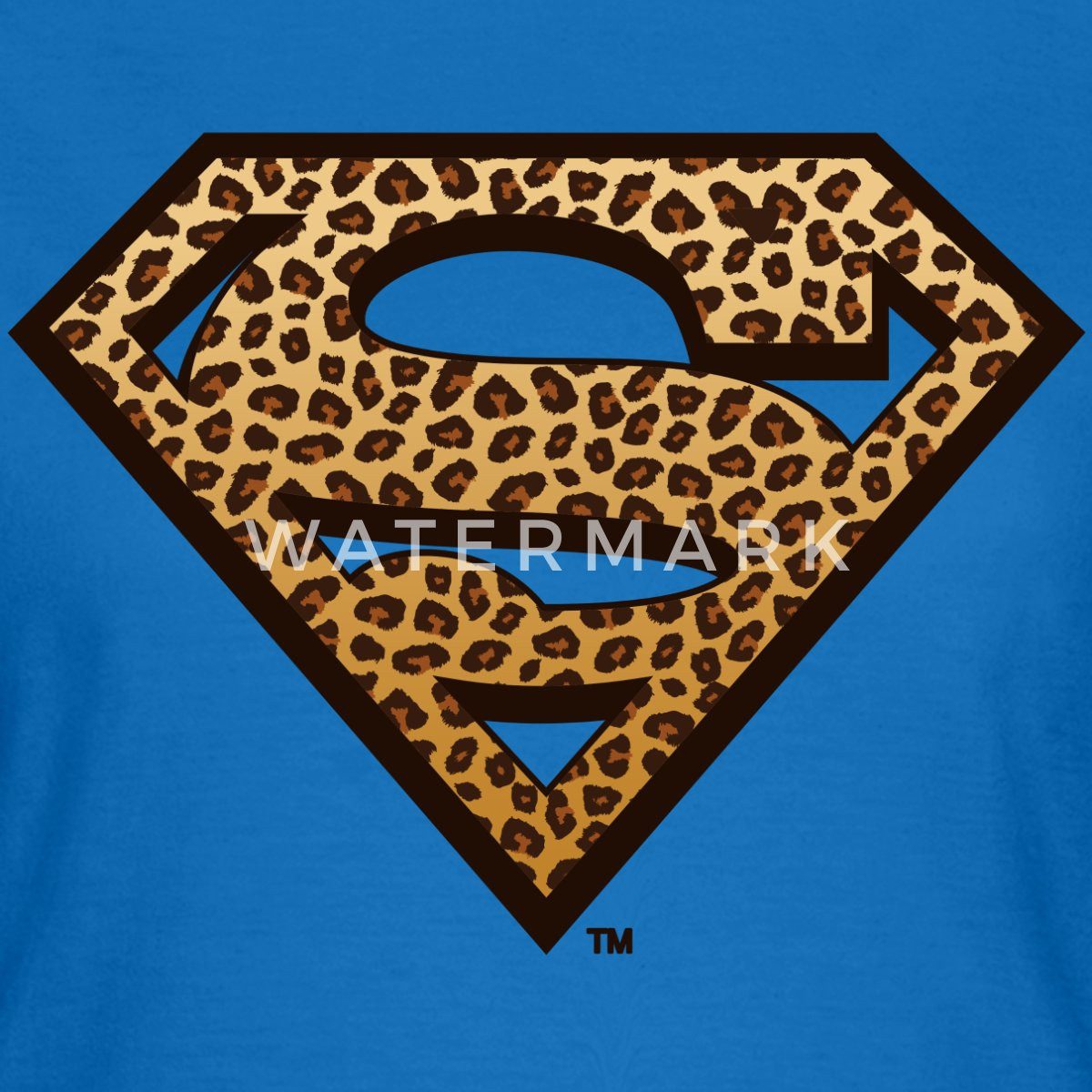 Spreadshirt T-Shirt Superman Leoprint Logo Frauen günstig online kaufen