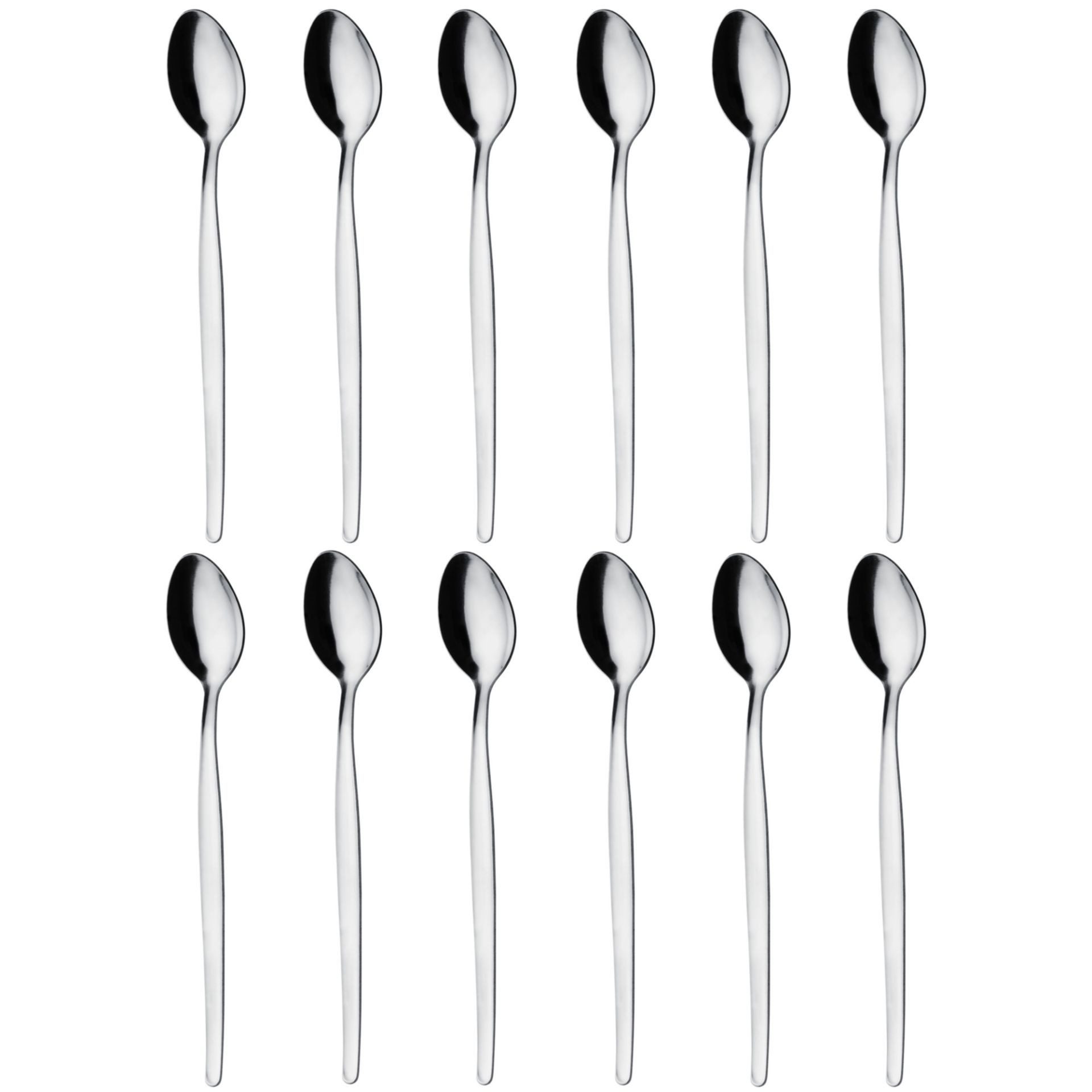 GRÄWE Ложка для тривалого напою (12 Stück), Limolöffel 12 Stück geschrumpft, Serie FRANKFURT
