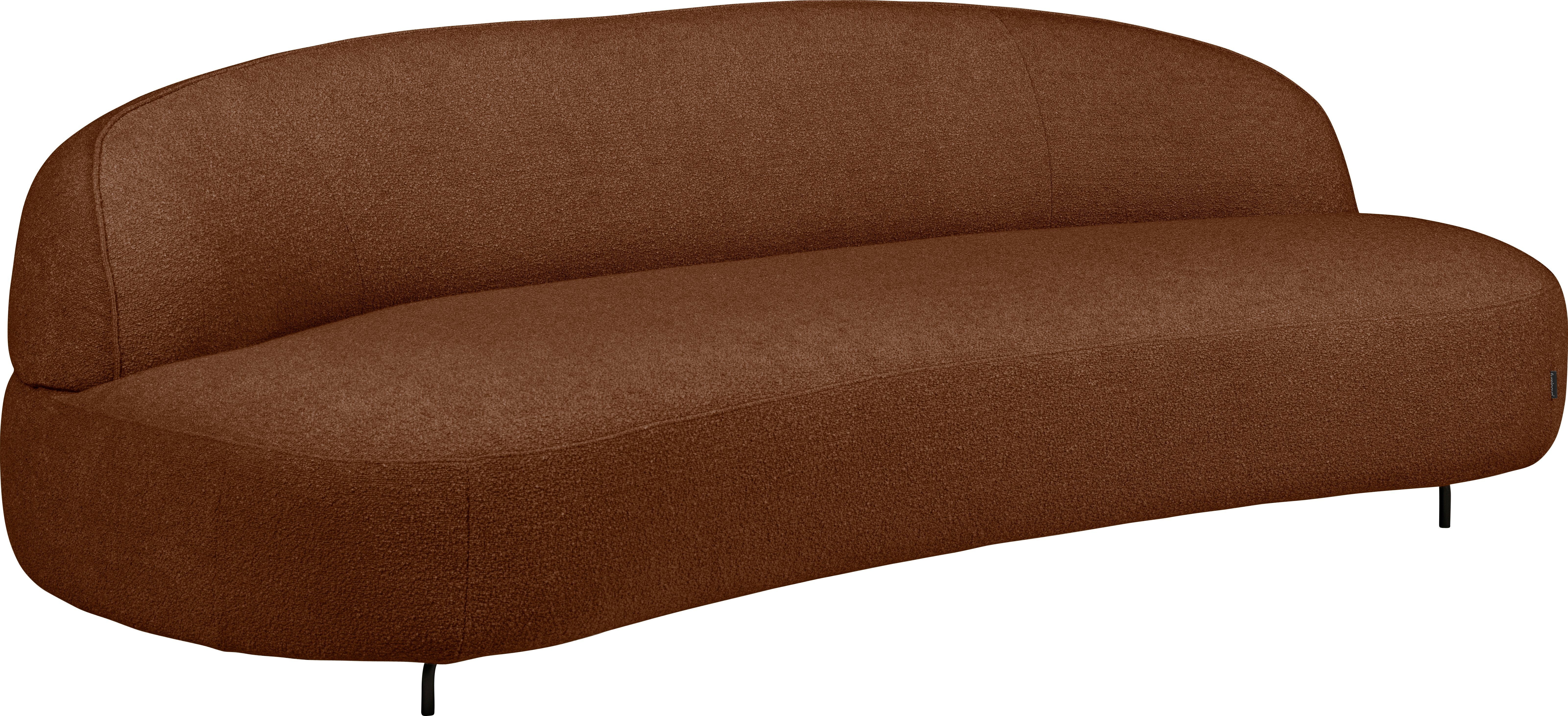 furninova Sofa Aria, organisch geformt, im skandinsvischen Design bronze