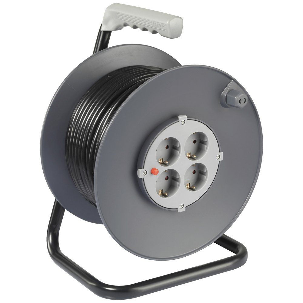 Sygonix Sygonix SY-5655926 Kabeltrommel 25 m Schwarz Schutzkontakt-Stecker günstig online kaufen