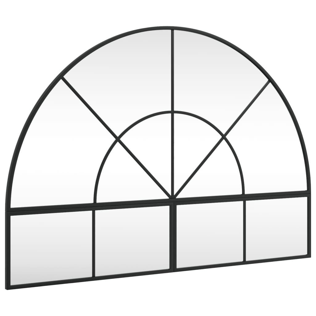 vidaXL Spiegel Wandspiegel Schwarz 100x70 cm günstig online kaufen
