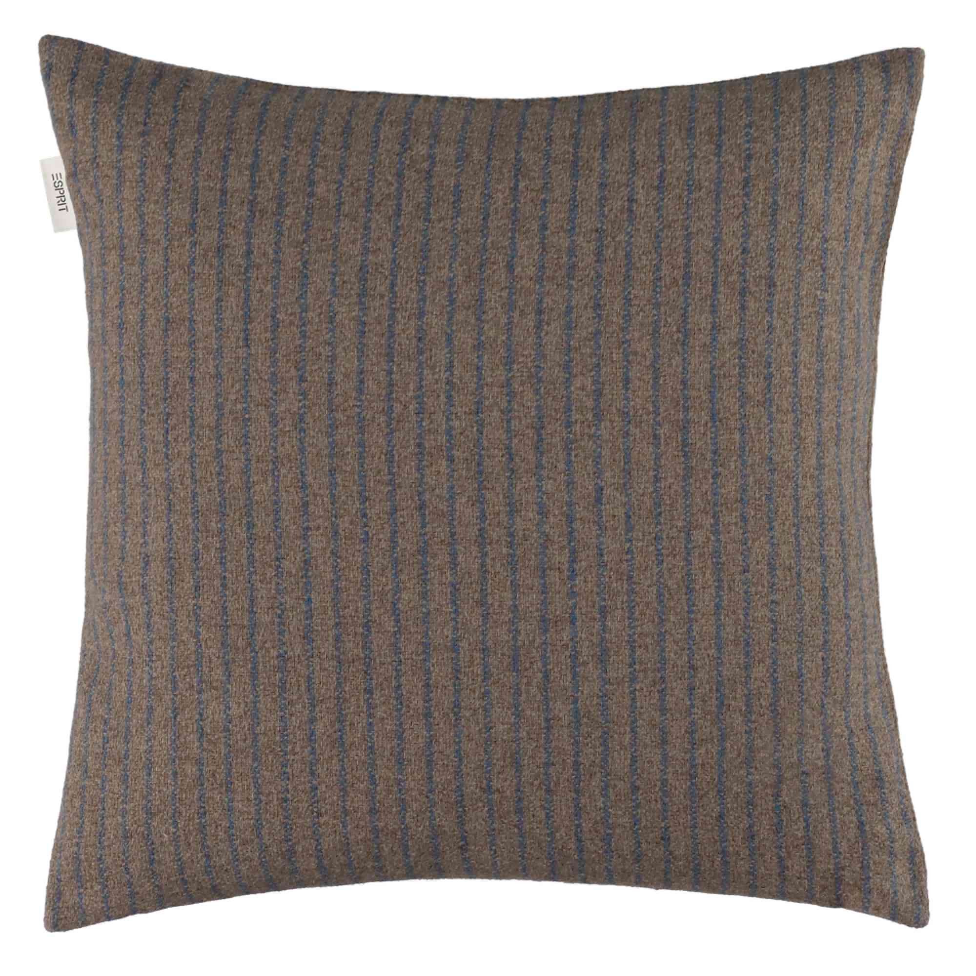 Esprit Kissenhülle FUN STRIPE-2 Zierkissenhülle, (2 Stück), 38 x 38 cm - 2er Set in Braun