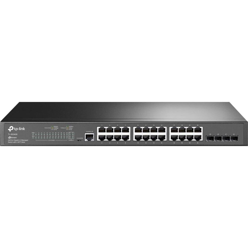 tp-link JetStream™ 24-Port Gigabit L2 Managed Switch mit 4 TL-SG3428 Netzwerk-Switch