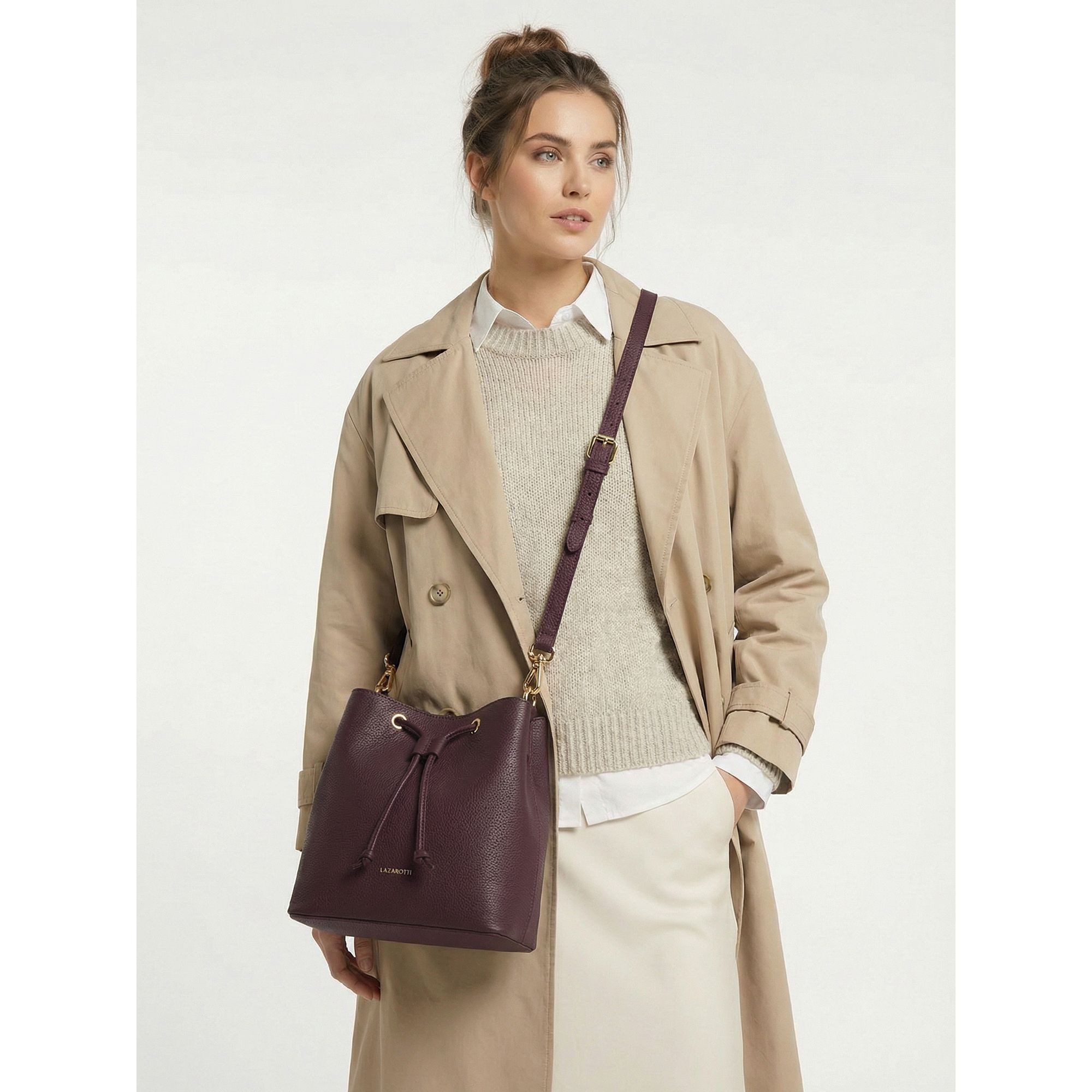 Lazarotti Beuteltasche Bologna Leather, Leder