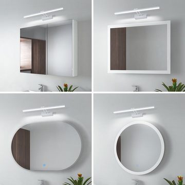 EMKE LED Spiegelleuchte EMKE LED Spiegelleuchte Badezimmerspiegelleuchte, 40cm, 200° drehbare Spiegelleuchte, LED Schrankleuchte