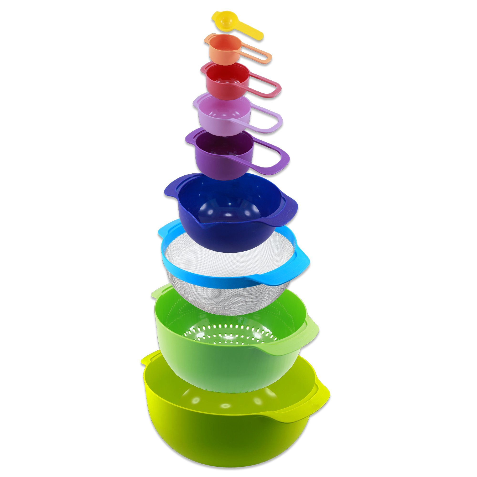 Messbecher 9-in-1-Schüssel- und Messbecher-Set