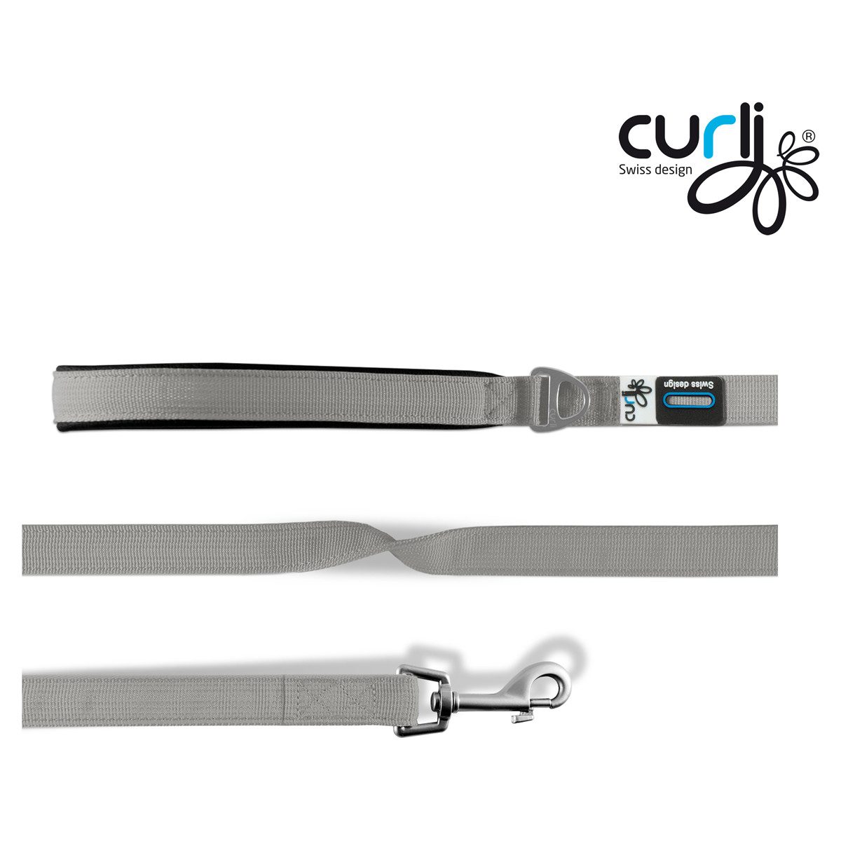 Curli Hundeleine Basic Leine Nylon Pale