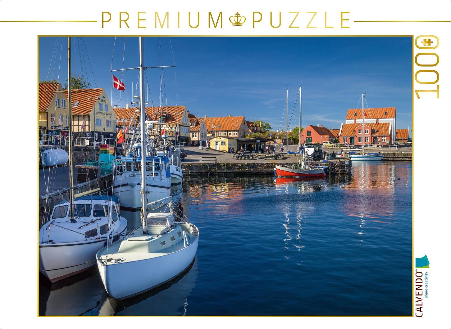 CALVENDO Puzzle CALVENDO Puzzle Hafen von Svaneke auf Bornholm, 1000 Teile Lege-Größe, 1000 Puzzleteile