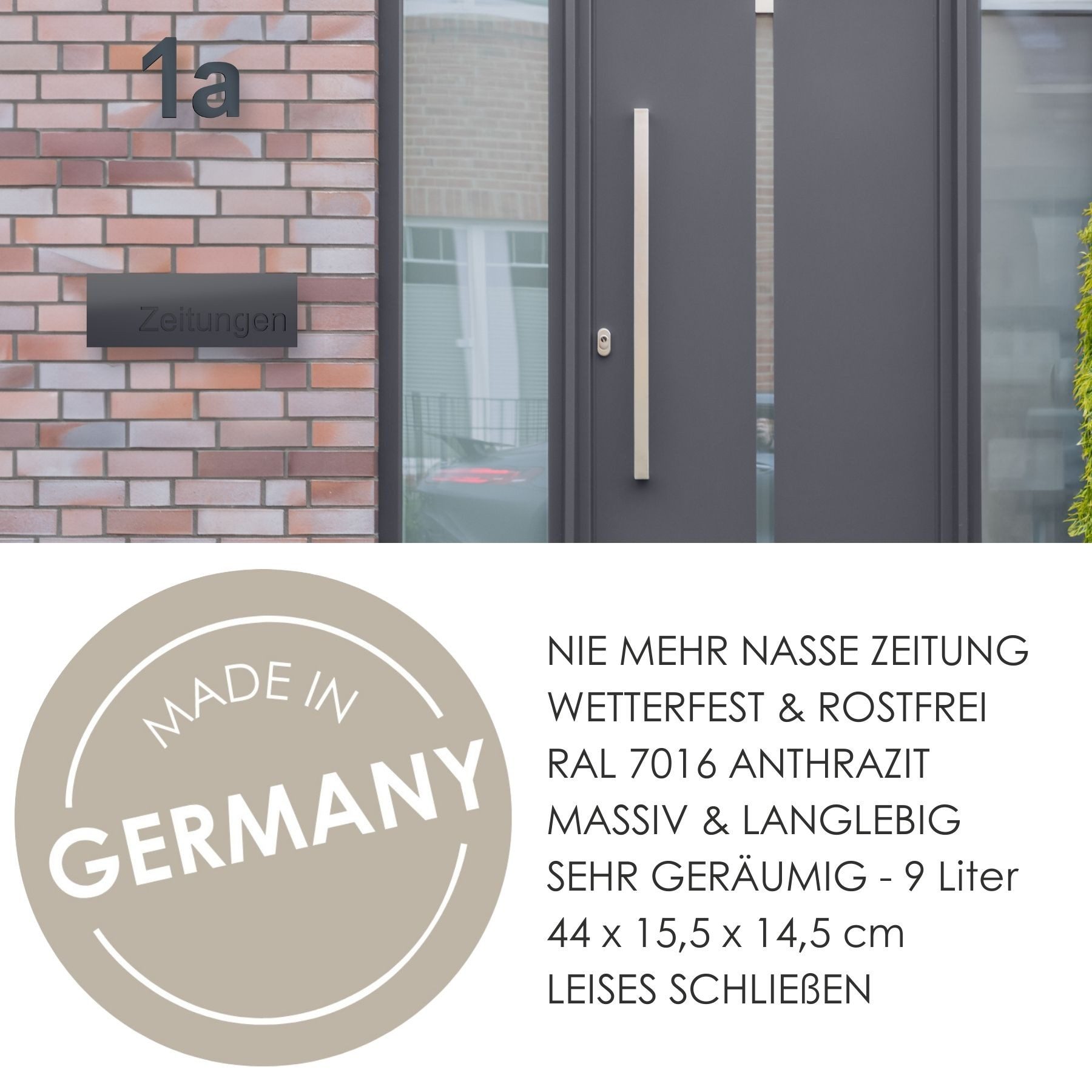 MOCAVI Zeitungsrolle Zeitungsfach ZF2 anthrazit geschlossen günstig online kaufen