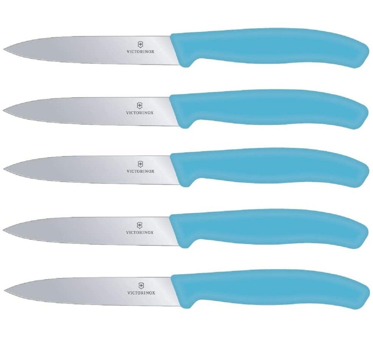 Victorinox Gemüsemesser 5-tlg Gemüsemesser Set Swiss Classic - 10 cm ohne Wellenschliff