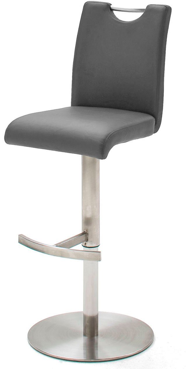 MCA furniture Bistrostuhl ALESI gebürstet grau | Edelstahl grau 