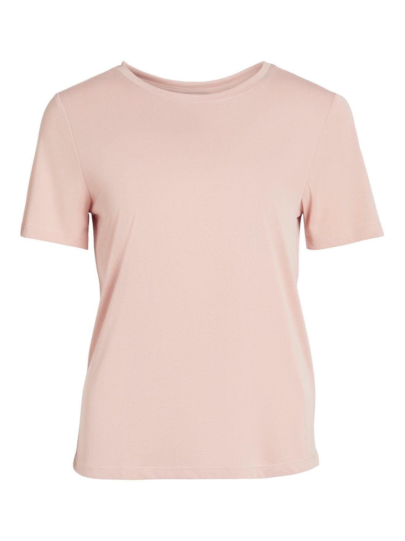 Vila T-Shirt in Rosa Kurzarm T-Shirt Top Rundhals Oberteil VIMODALA 4870 Basic