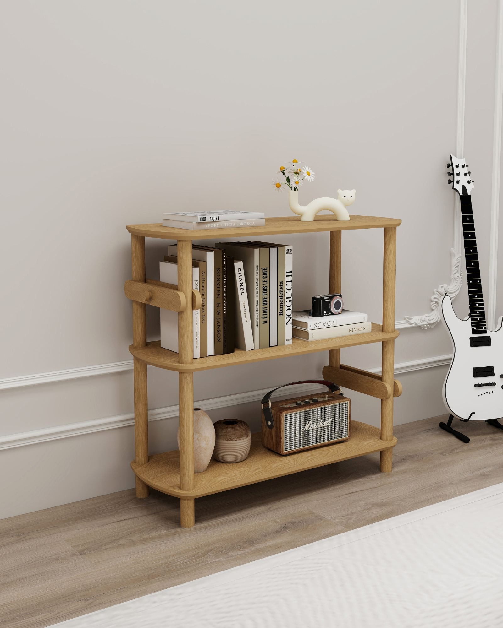 Skye Decor Mehrzweckregal Rosa 3, 1-tlg., Mit Holzbeinen
