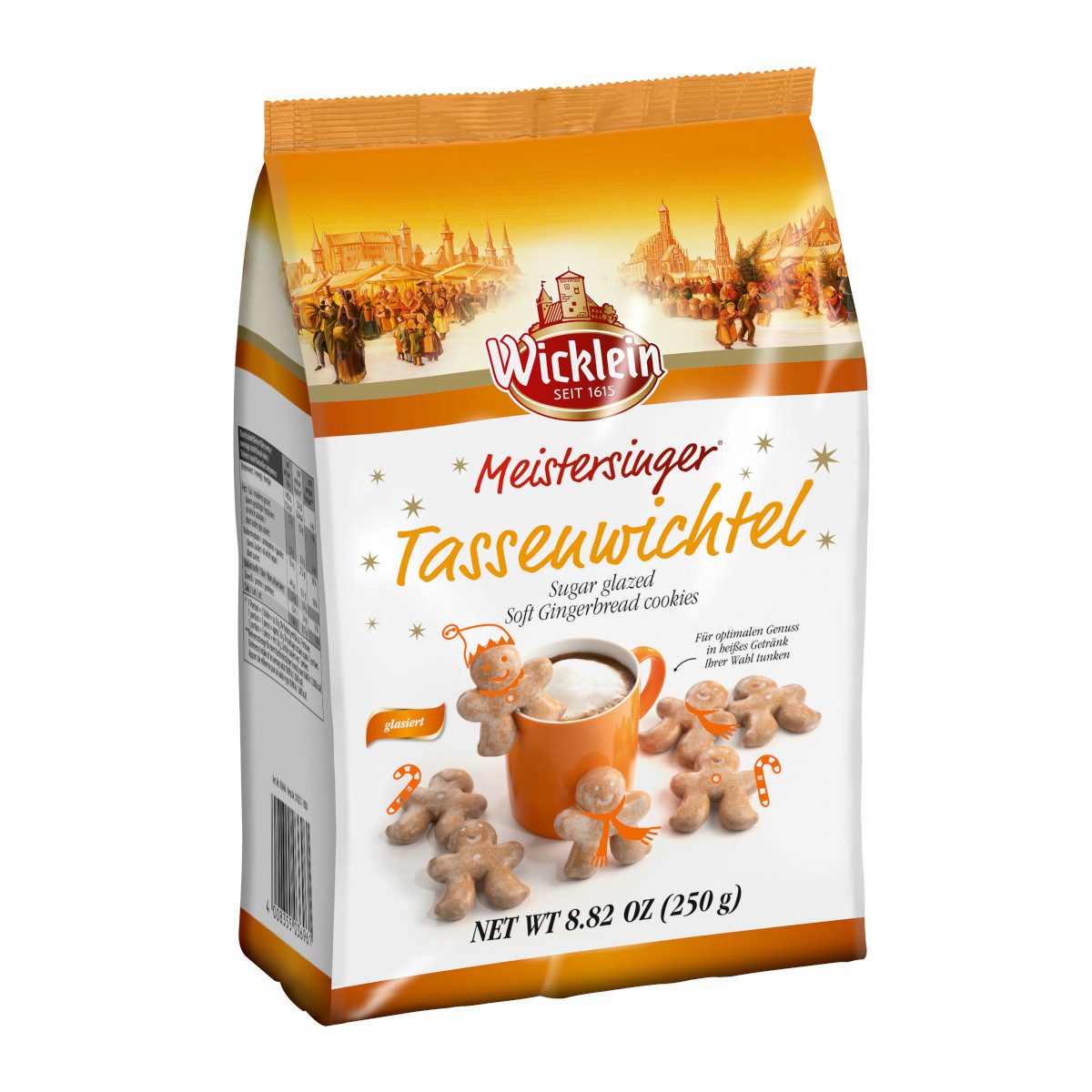 Wicklein Süßigkeit, Wicklein Meistersinger Tassenwichtel glasiert zarter Mürbeteig 250g