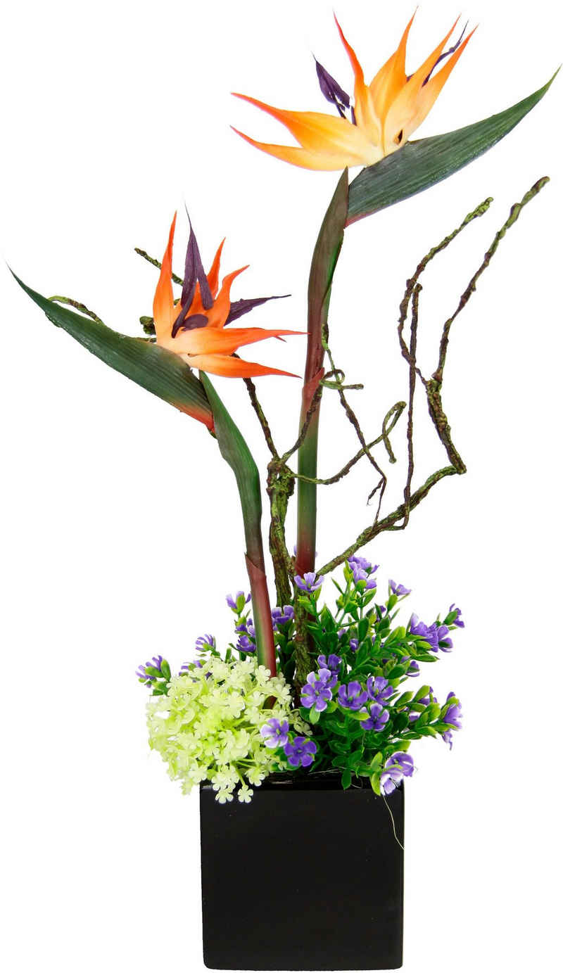 Kunstpflanze Strelitzie/Sonnenblumen, I.GE.A., Höhe 45 cm