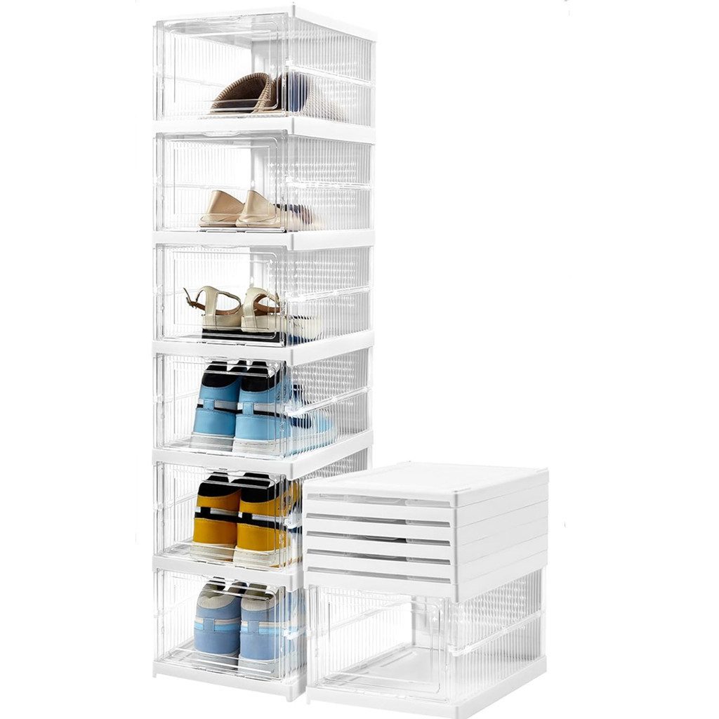 Bellaro Life Schuhbox Schuhkiste Schuh-Organizer(6 St), Aufbewahrungsbox stapelbar (6 St)