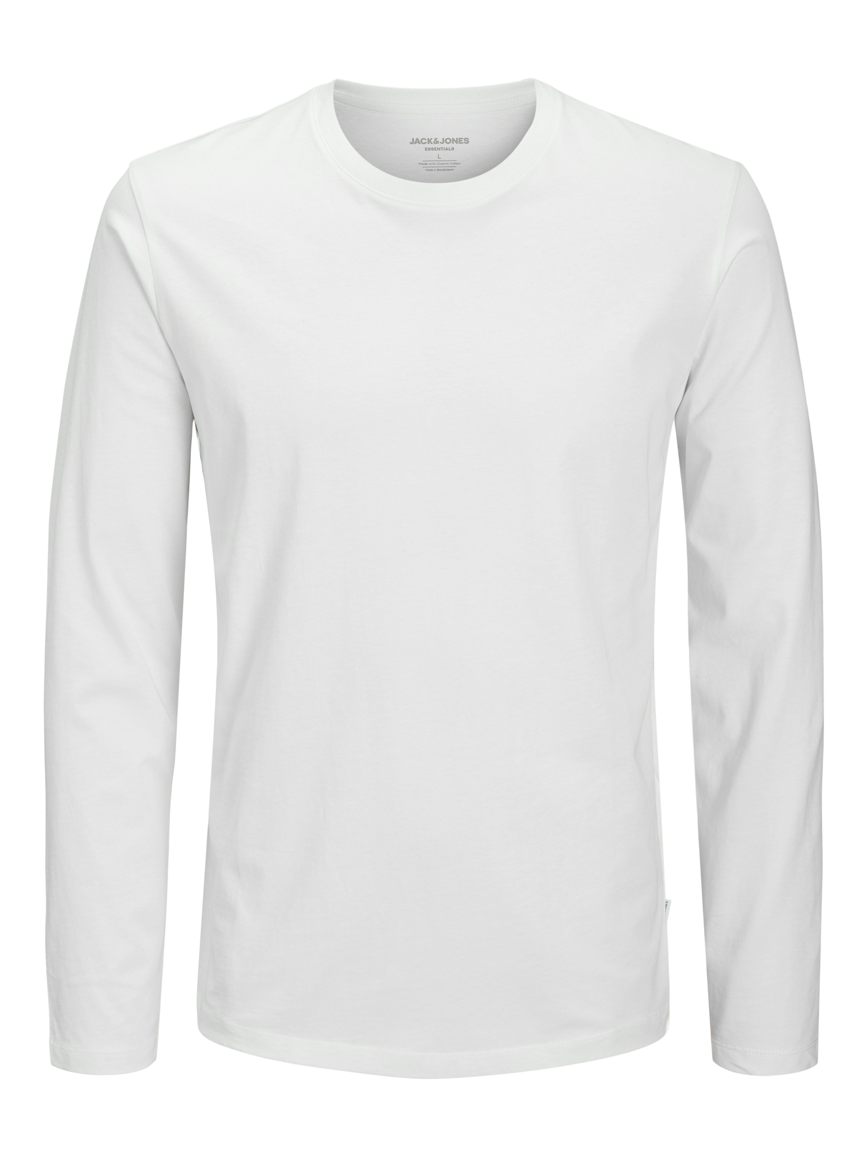 Rundhalsshirt JJEORGANIC BASIC TEE LS O-NECK NOOS