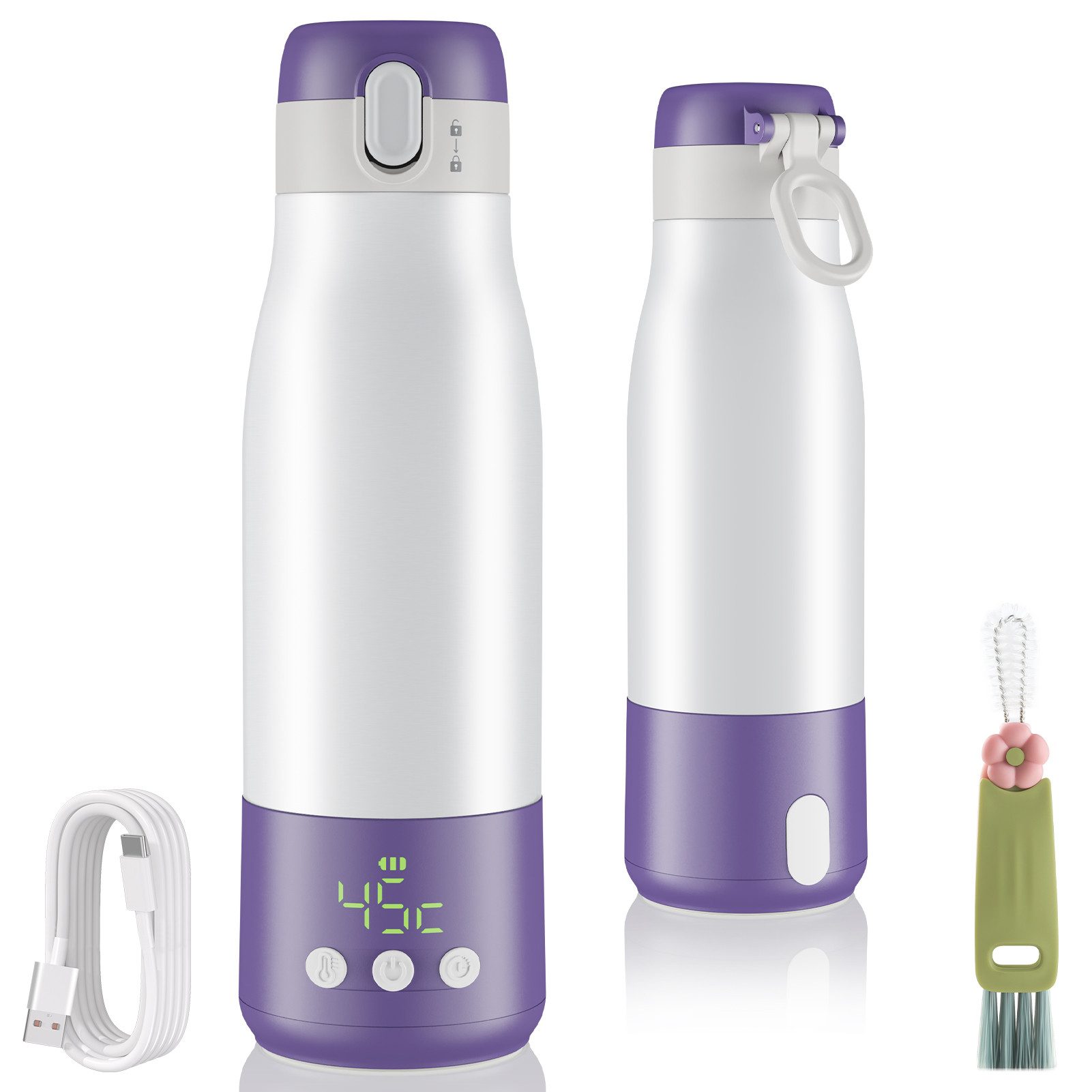 Babyflaschenwärmer Intelligente tragbare Milchflasche