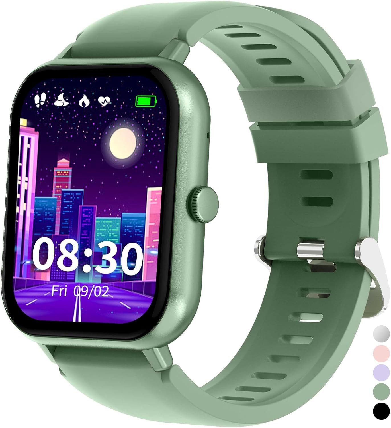 JUBUNRER Fur Kinder Jungen Mädchen Fitness Tracker Smartwatch (1.37 Zoll, Andriod iOS)