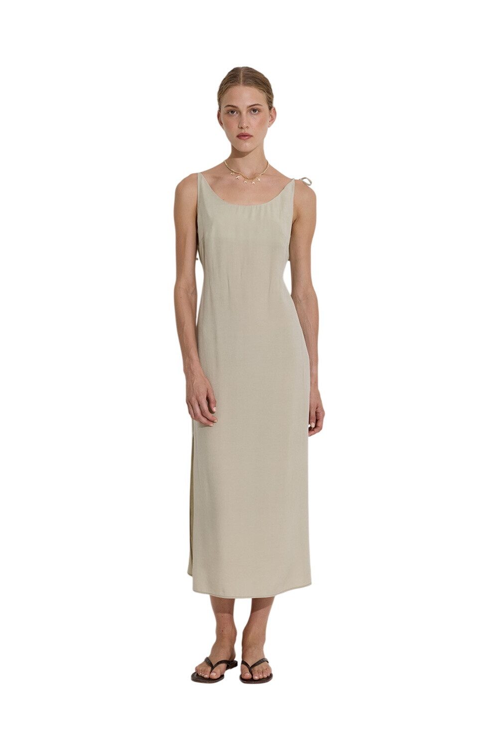 MANUKA Midikleid Modales trägerloses, bequemes Kleid