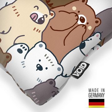 Kissenbezug, VOID (1 Stück), Lustige Bärenbande Bären Wald Zoo Muster Märchen Bär kinder teddy kin
