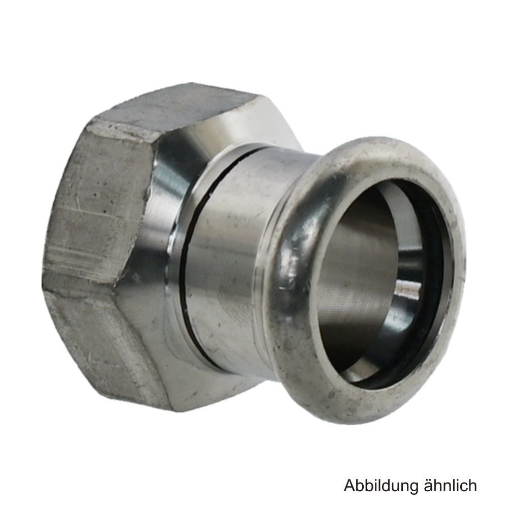 VSH Wasserrohr VSH XPress Edelstahl 304, R2402 Übergangsmuffe mit IG, 18 mm x 1/2"