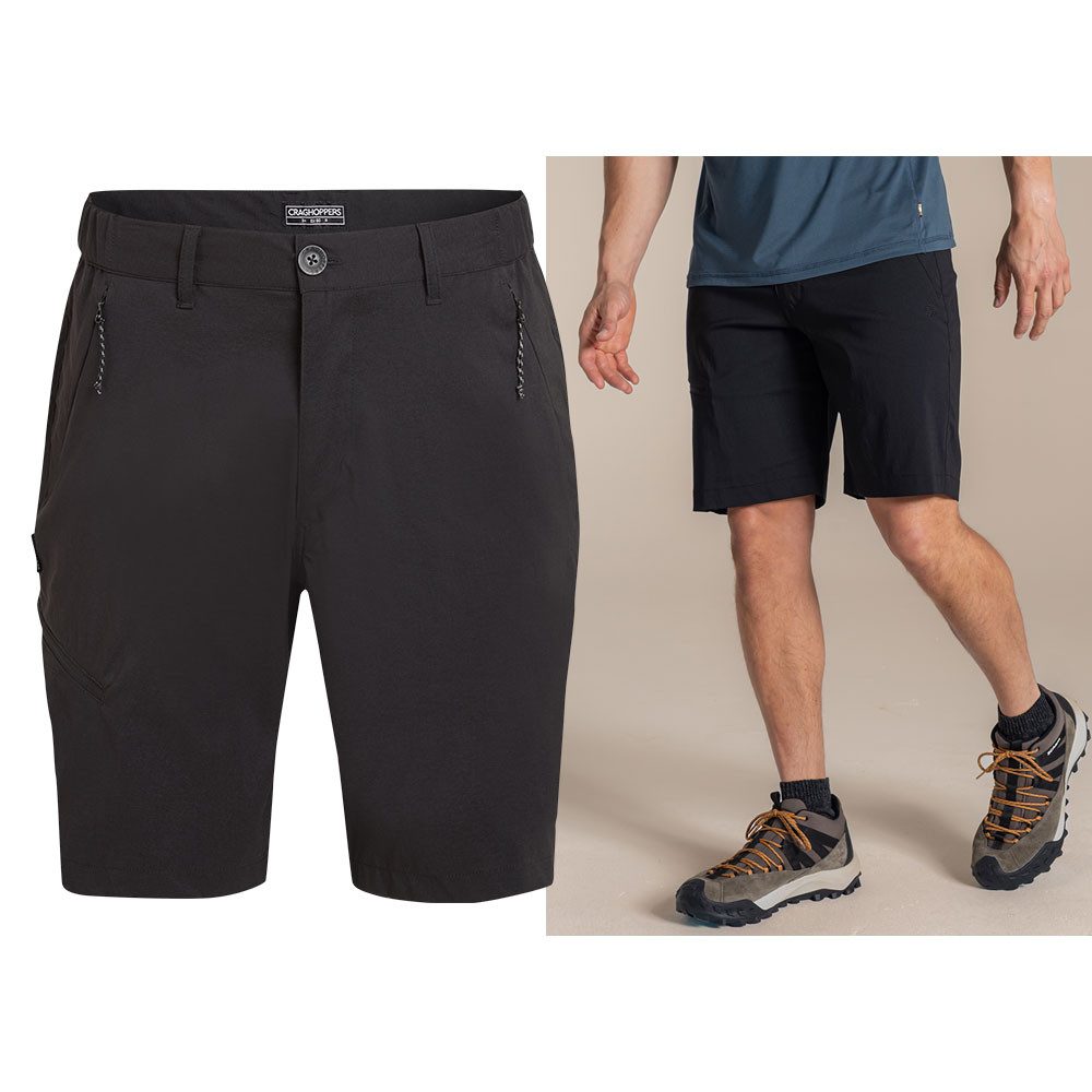 Craghoppers Softshellhose Craghoppers - KIWI Pro III Herren Outdoor Shorts (23cm) schwarz