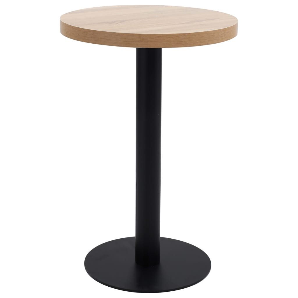 vidaXL Esstisch Bistrotisch Hellbraun 50 cm MDF (1-St)