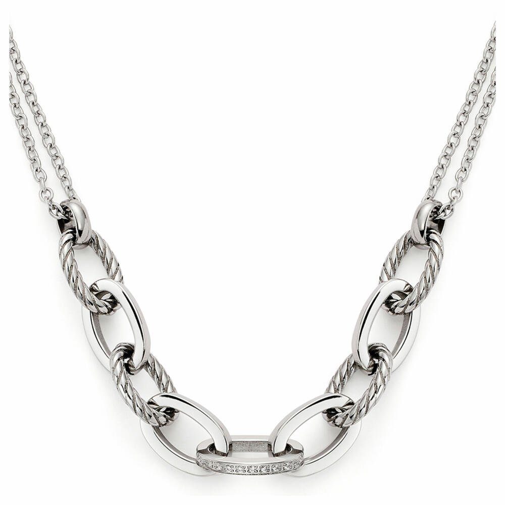 LEONARDO Edelstahlkette Mascha silberfar...