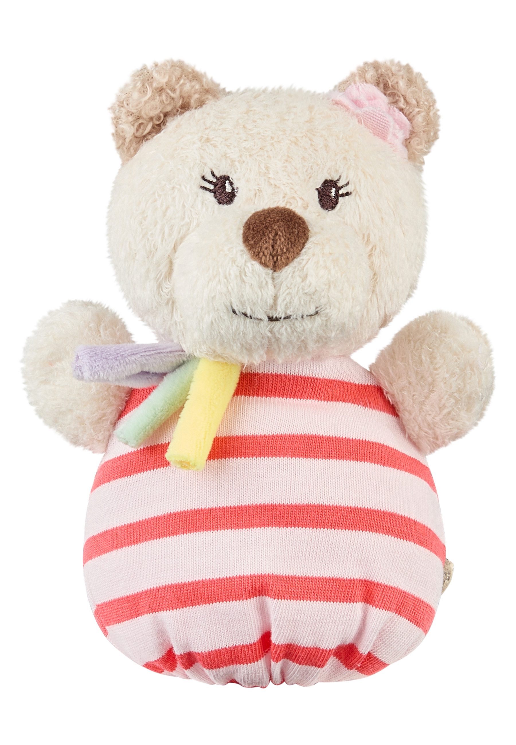 Sterntaler® Greifspielzeug Knuddelsäckchen BÄR Betty (1-tlg), aus weichen Stoffen, süße Details, mit Rassel und Knisterpapier