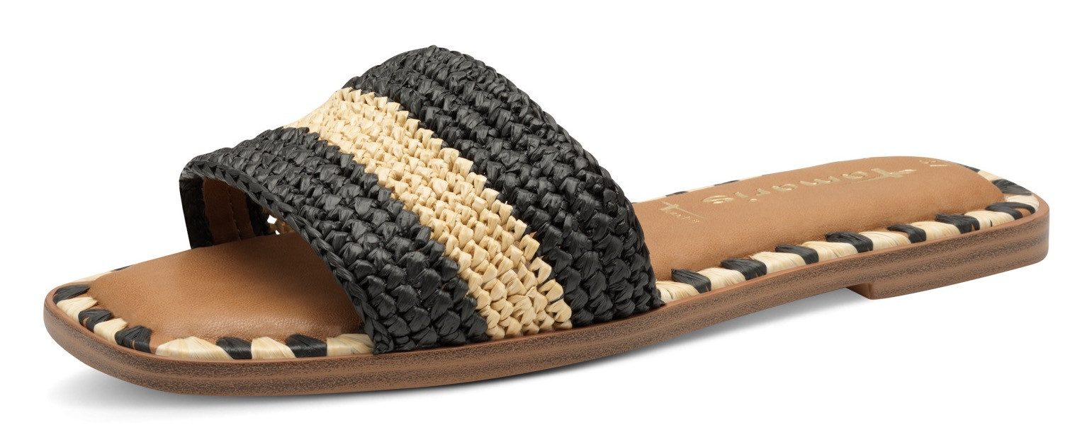 Tamaris Pantolette, Blockabsatz, Sommerschuh, Strandschuh, zweifarbige günstig online kaufen