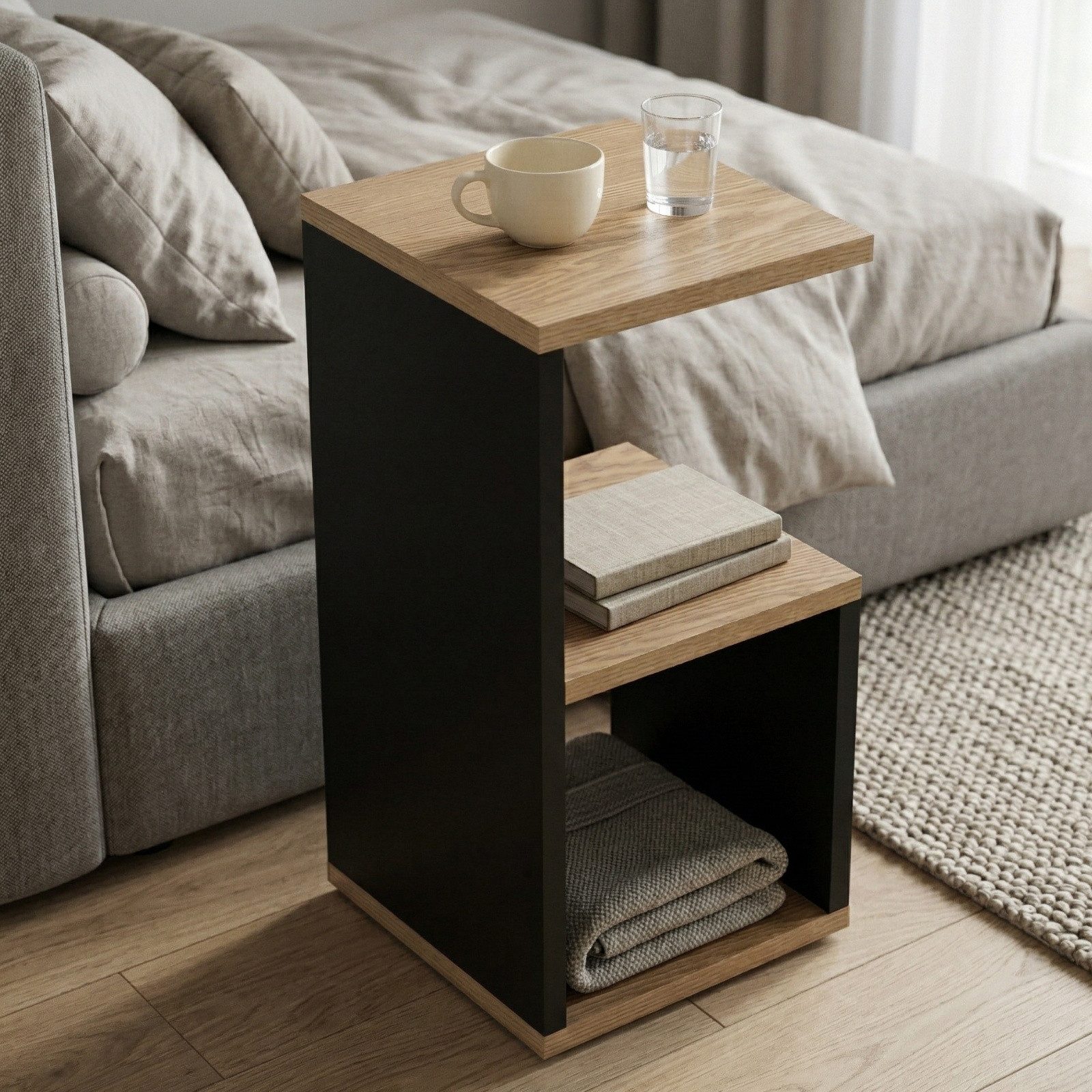SCENA LIVING Beistelltisch Beistelltisch KODA, 21 x 21 x 49 cm