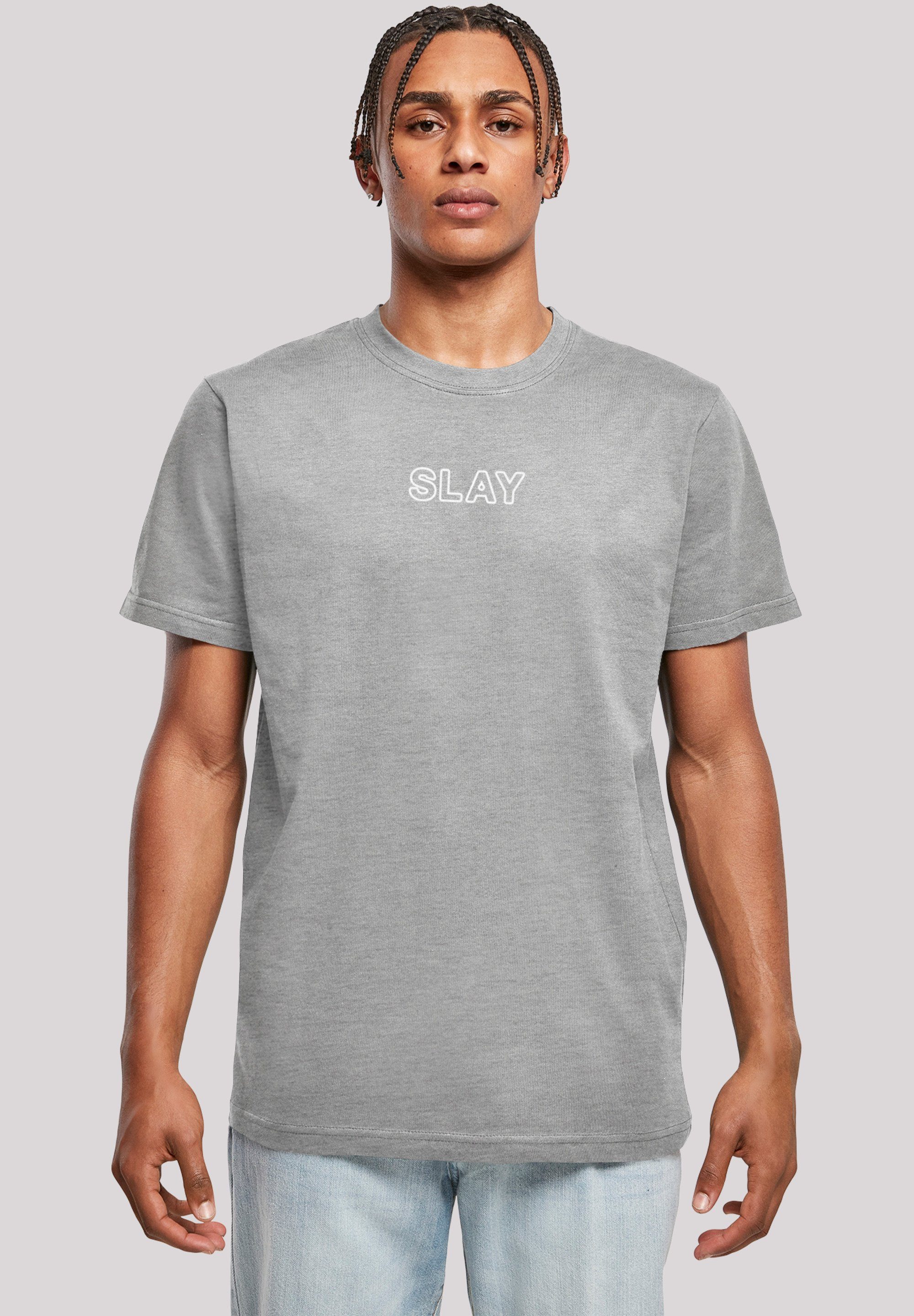 F4NT4STIC T-Shirt Slay Jugendwort 2022, slang heather grey